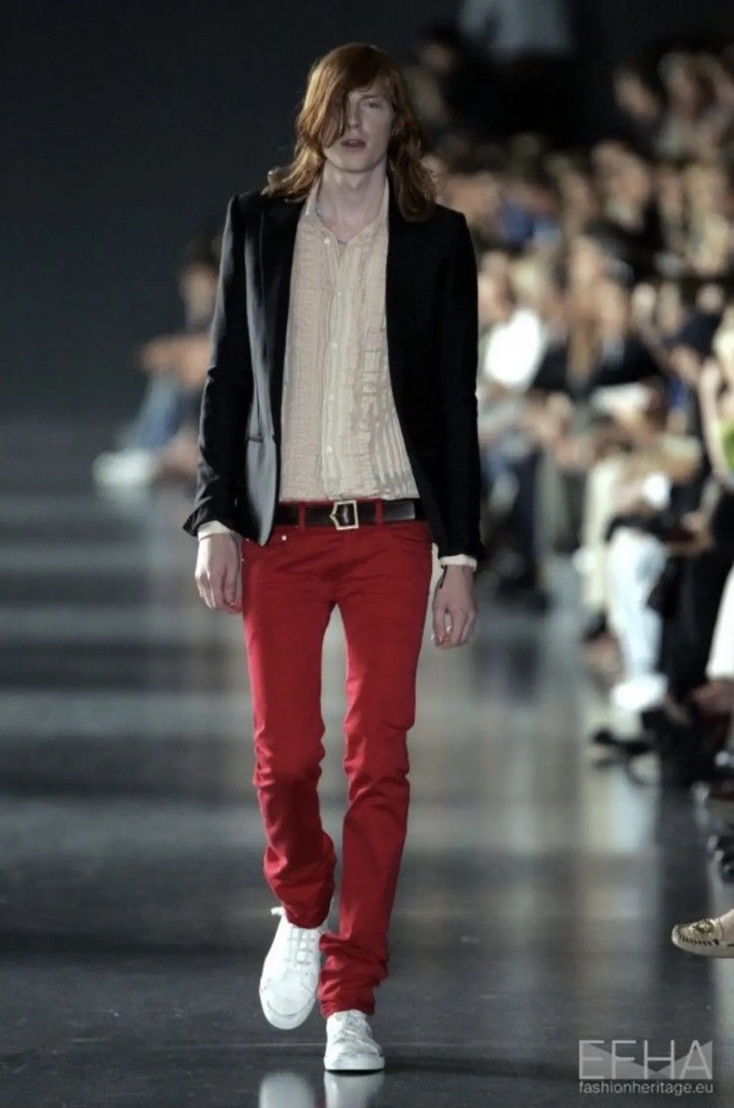 Dior × Hedi Slimane Dior Homme S/S05 Red Denim | Grailed