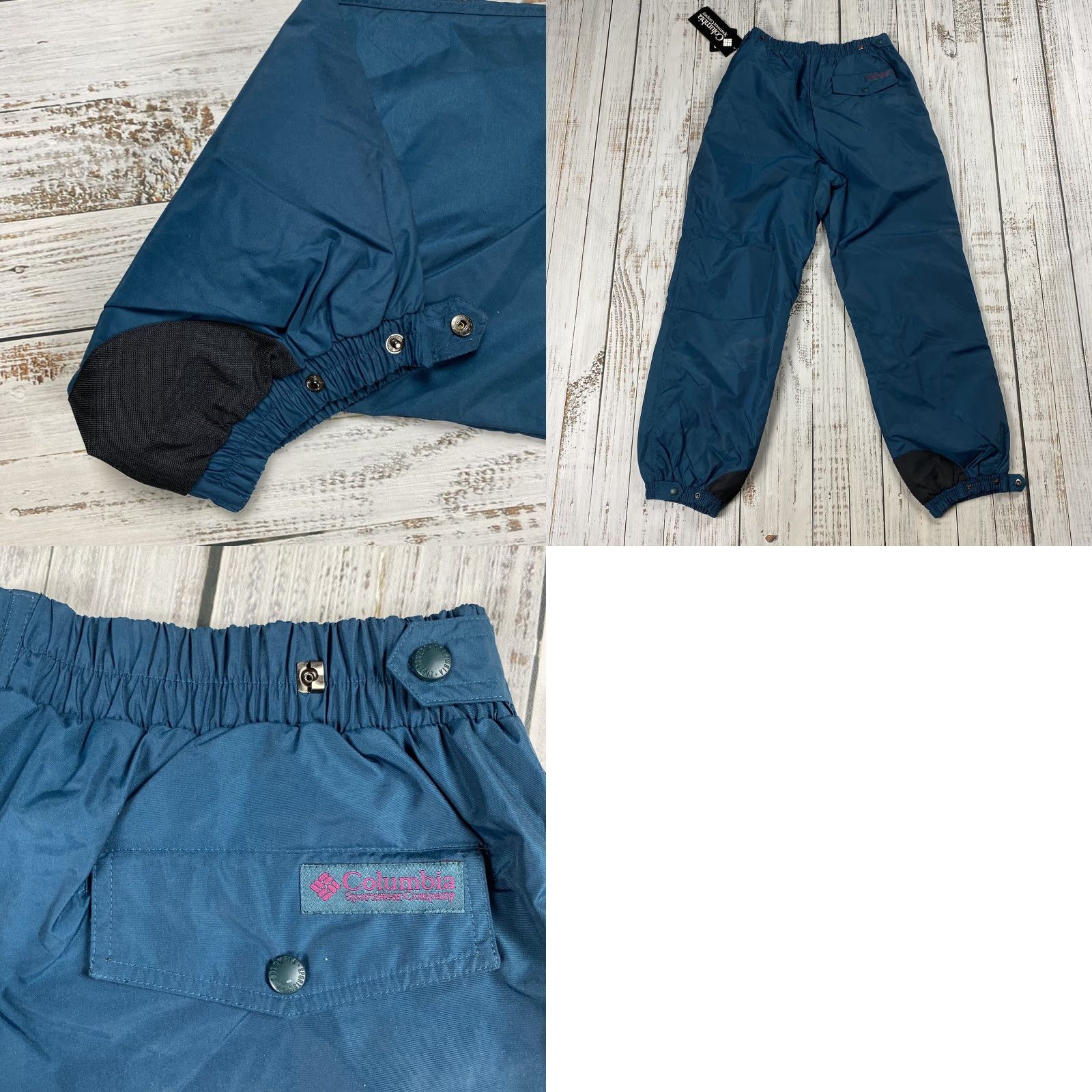 Vintage VINTAGE COLUMBIA POWER PANT MEN'S SKI PANT SHELL PEACOCK TEAL LARGE L INSEAM 31 PANTS BLOCK: ACTIVEWEAR 90s Mens Size US 33 - 8 Thumbnail