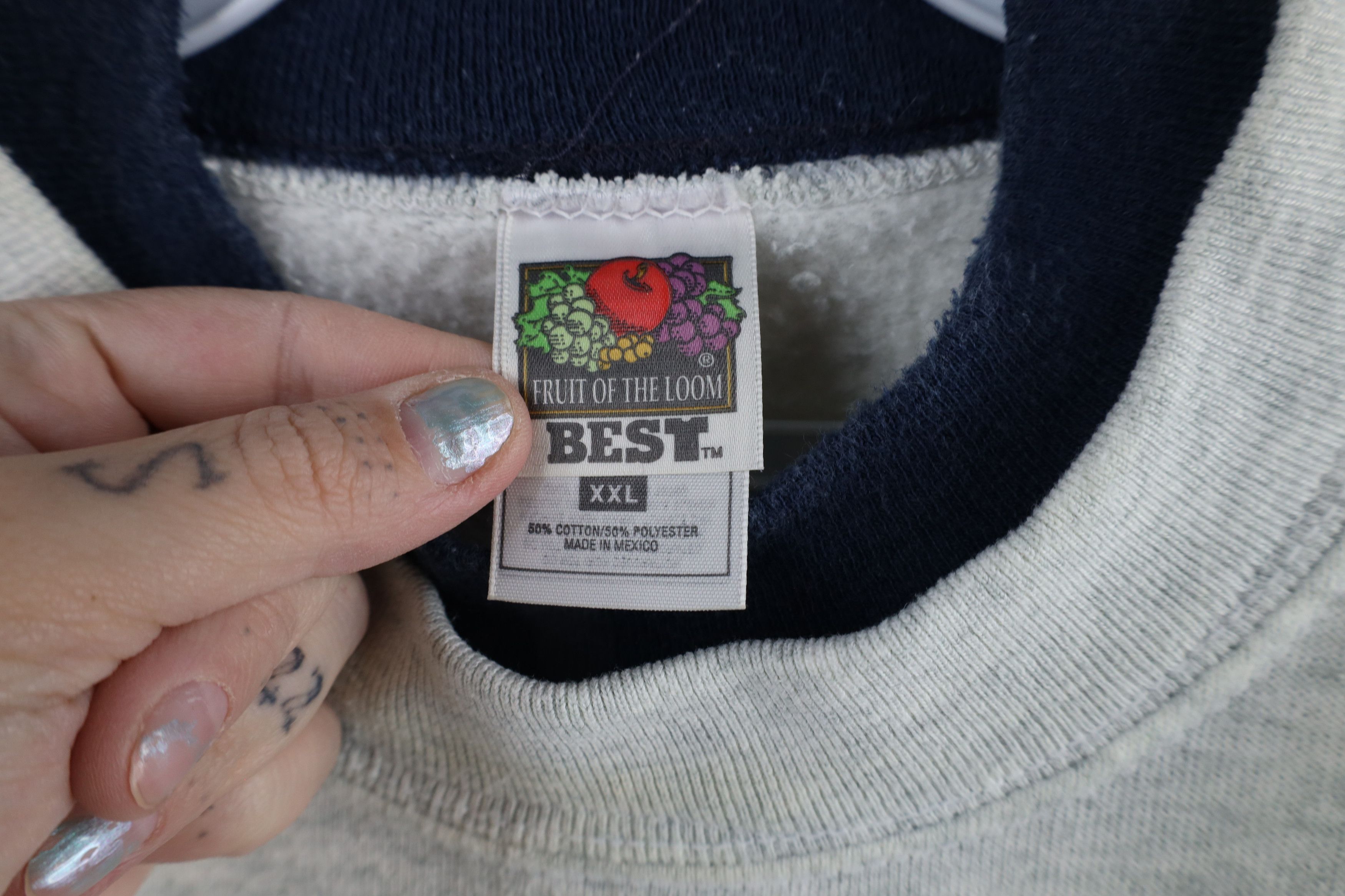 Vintage Vintage 90s Streetwear Spell Out Golf Layered Sweatshirt Size US XXL / EU 58 / 5 - 7 Thumbnail