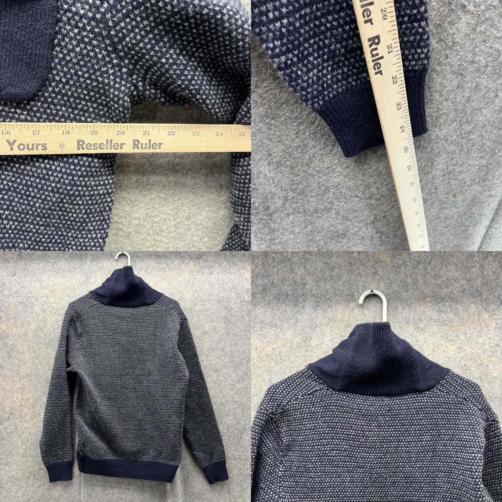 J.Crew VINTAGE J.CREW Sweater Women Small Blue Navy Cowl Neck Pullover Knit Cotton Knitted All Seasons Size S / US 4 / IT 40 - 8 Thumbnail