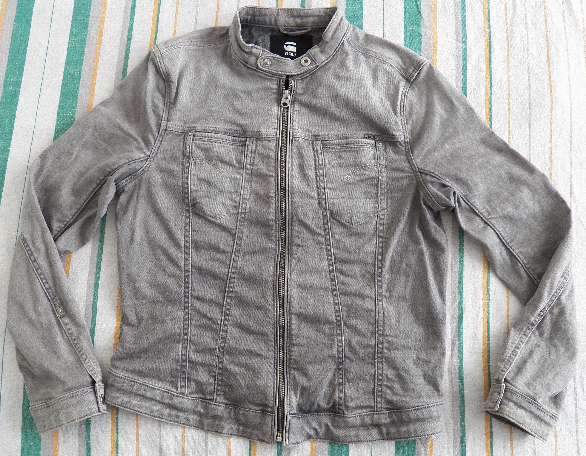 G-Star G Star RAW Midge Dumont Jkt Wmn Stretch Denim Biker JACKET Size M / US 6-8 / IT 42-44 - 1 Thumbnail