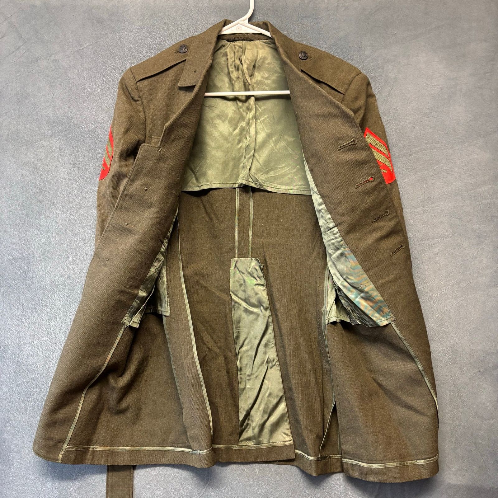 Other Vintage US Marine Corps Coat 100% Wool Serge Padded Interior Size US S / EU 44-46 / 1 - 3 Thumbnail