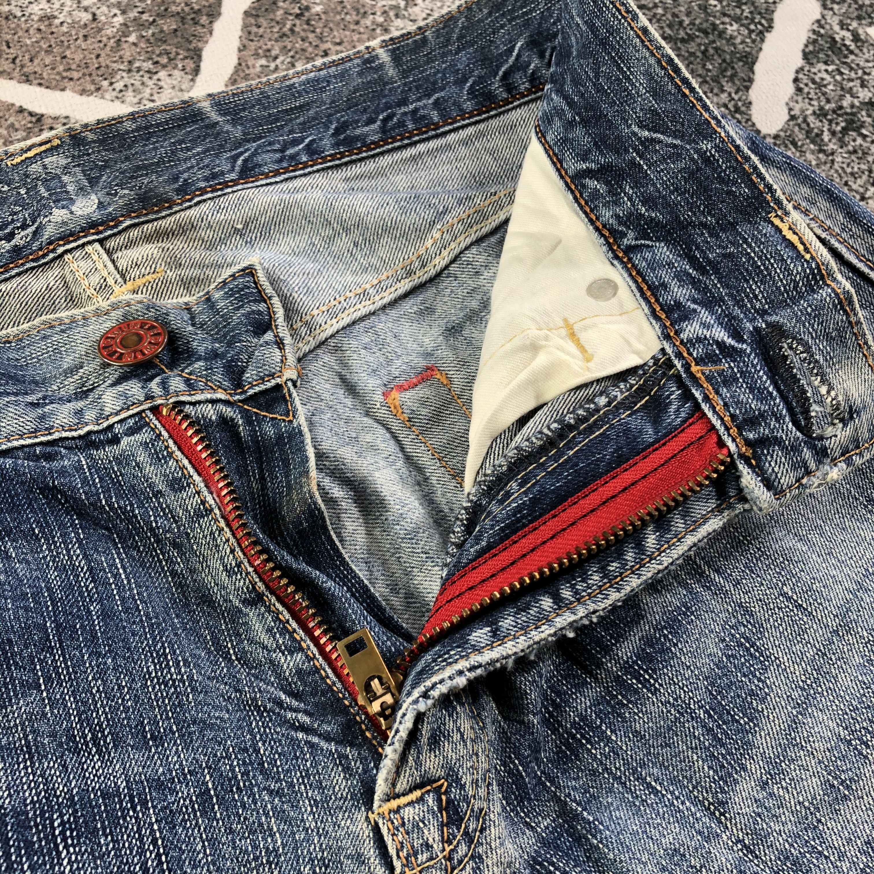 Edwin Edwin Blue Trip Jeans Distressed Denim KJ1492 Size US 32 / EU 48 - 8 Thumbnail