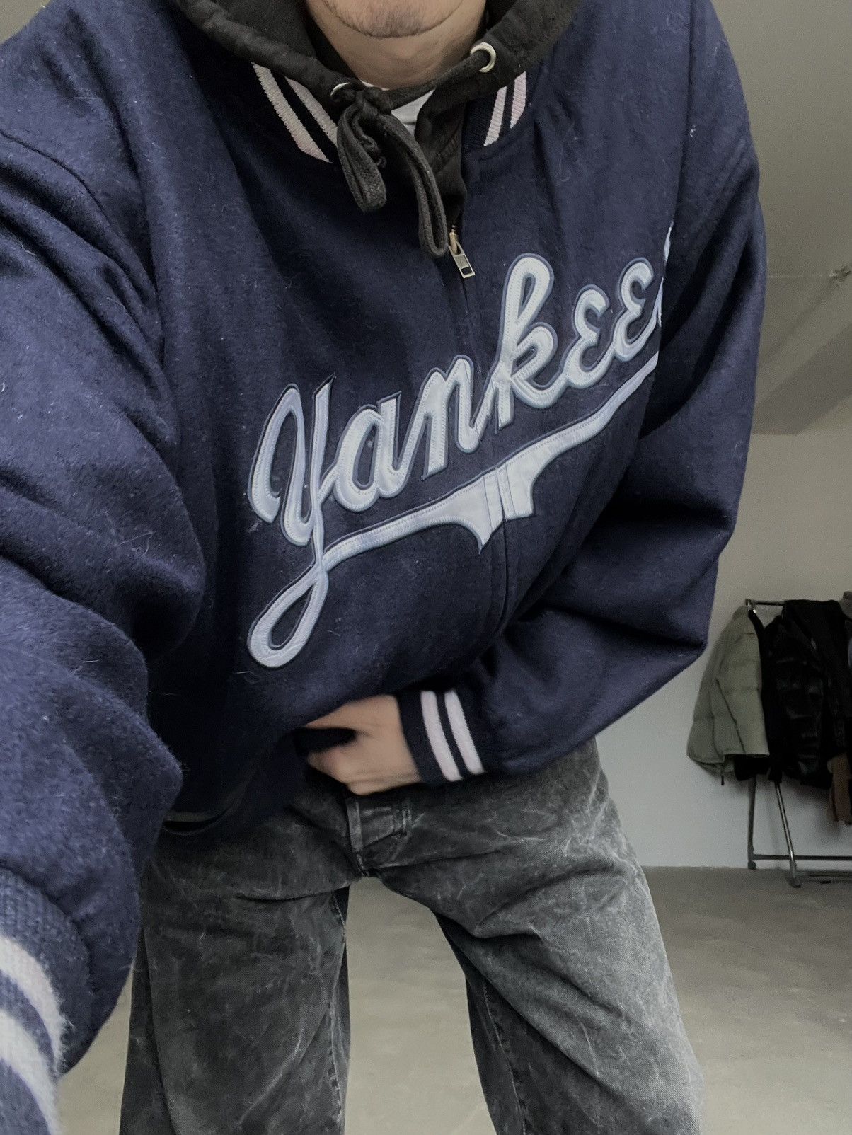 Cooperstown Collection Vintage Yankees wool bomber jacket Cooperstown collection Size US XXL / EU 58 / 5 - 4 Thumbnail
