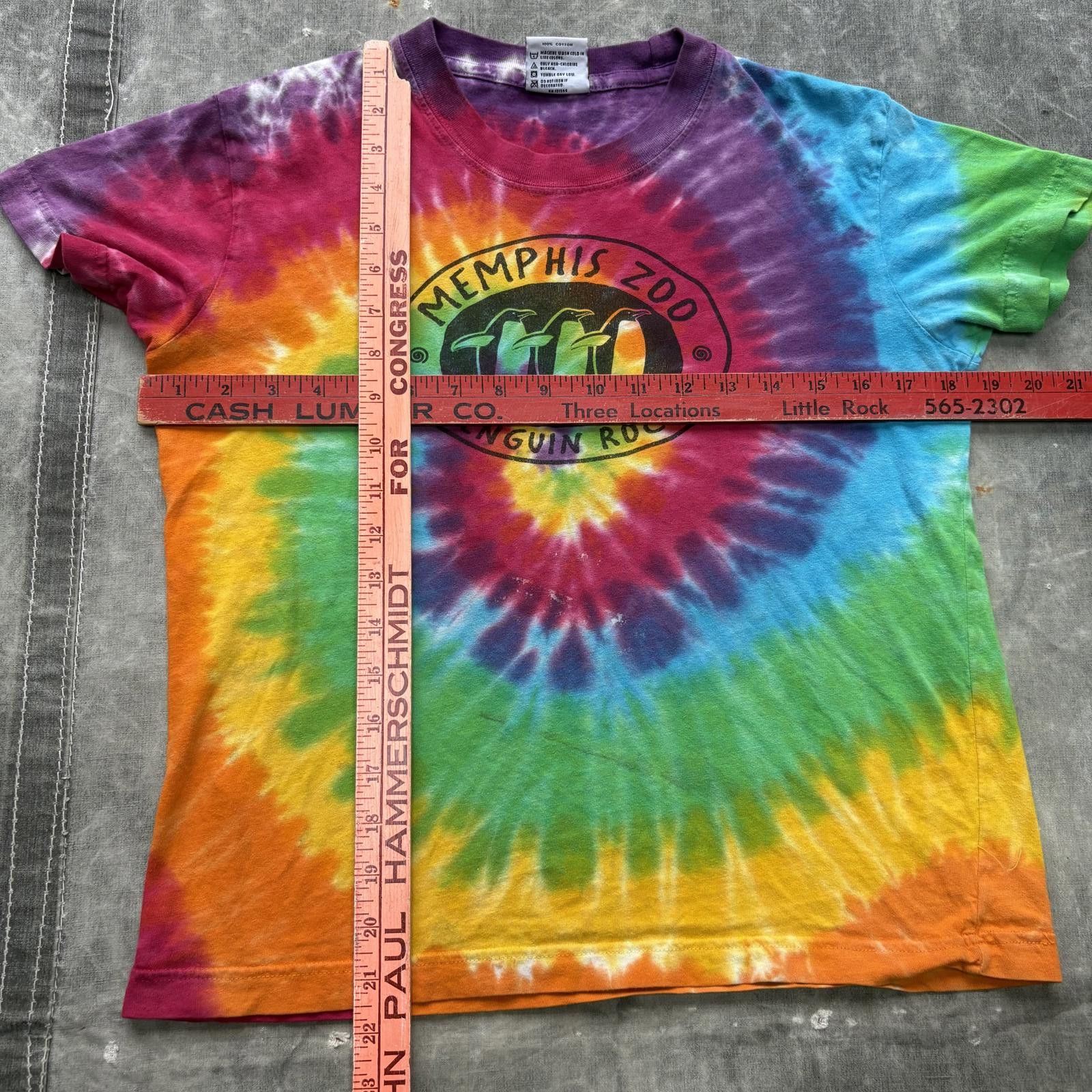 Vintage Vintage Y2K Tie Dye Memphis Zoo Penguin Rock Animal Shirt Size M / US 6-8 / IT 42-44 - 4 Thumbnail