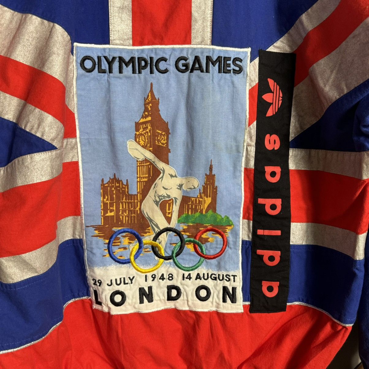 Vintage Vintage Adidas 90s London Olympic Games 1948 Sweatshirt Size US M / EU 48-50 / 2 - 11 Thumbnail