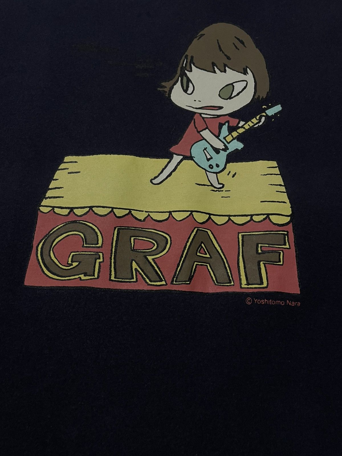 Vintage Vintage Yoshitomo Nara Japan Artist Artwork Guitar Girl Tee Size US M / EU 48-50 / 2 - 5 Thumbnail