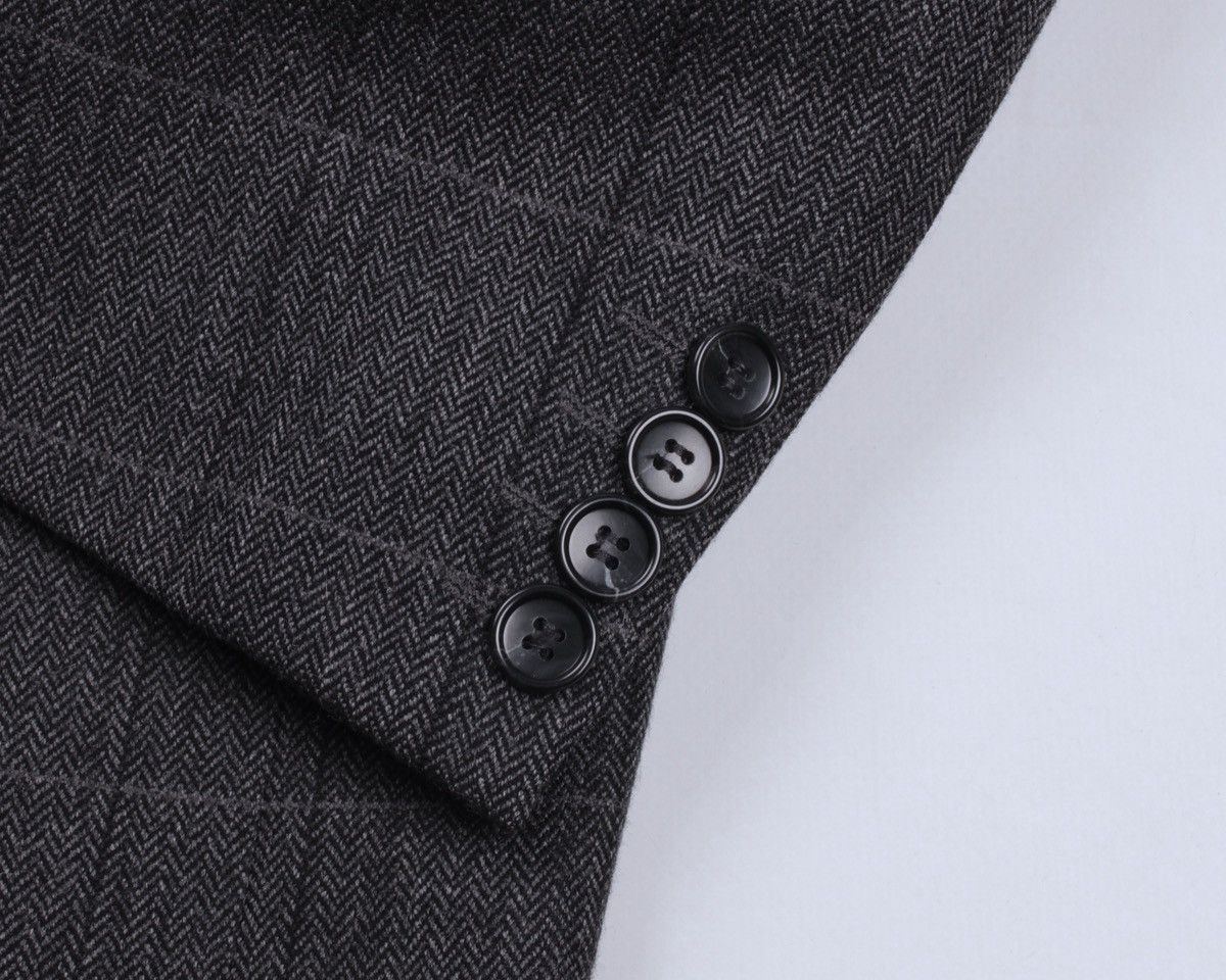 Burberry × Designer × Vintage BURBERRY Vintage Barrie-S Wool Cashmere Blend Plaid Blazer Size 50R - 12 Thumbnail