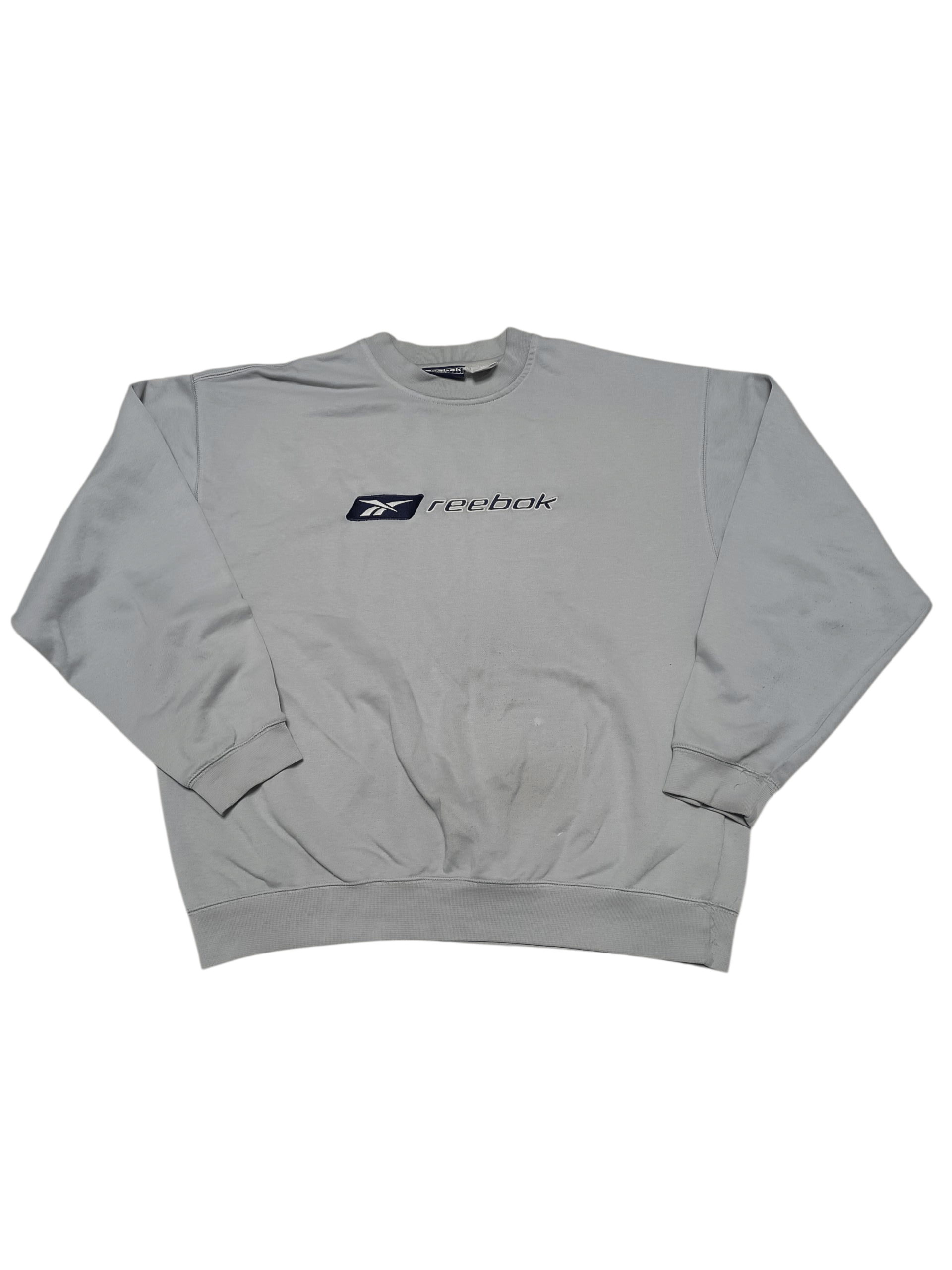 Reebok REEBOK VINTAGE DIRTY FADED BIGLOGO EMBROIDERED SWEATSHIRT Size US L / EU 52-54 / 3 - 1 Thumbnail
