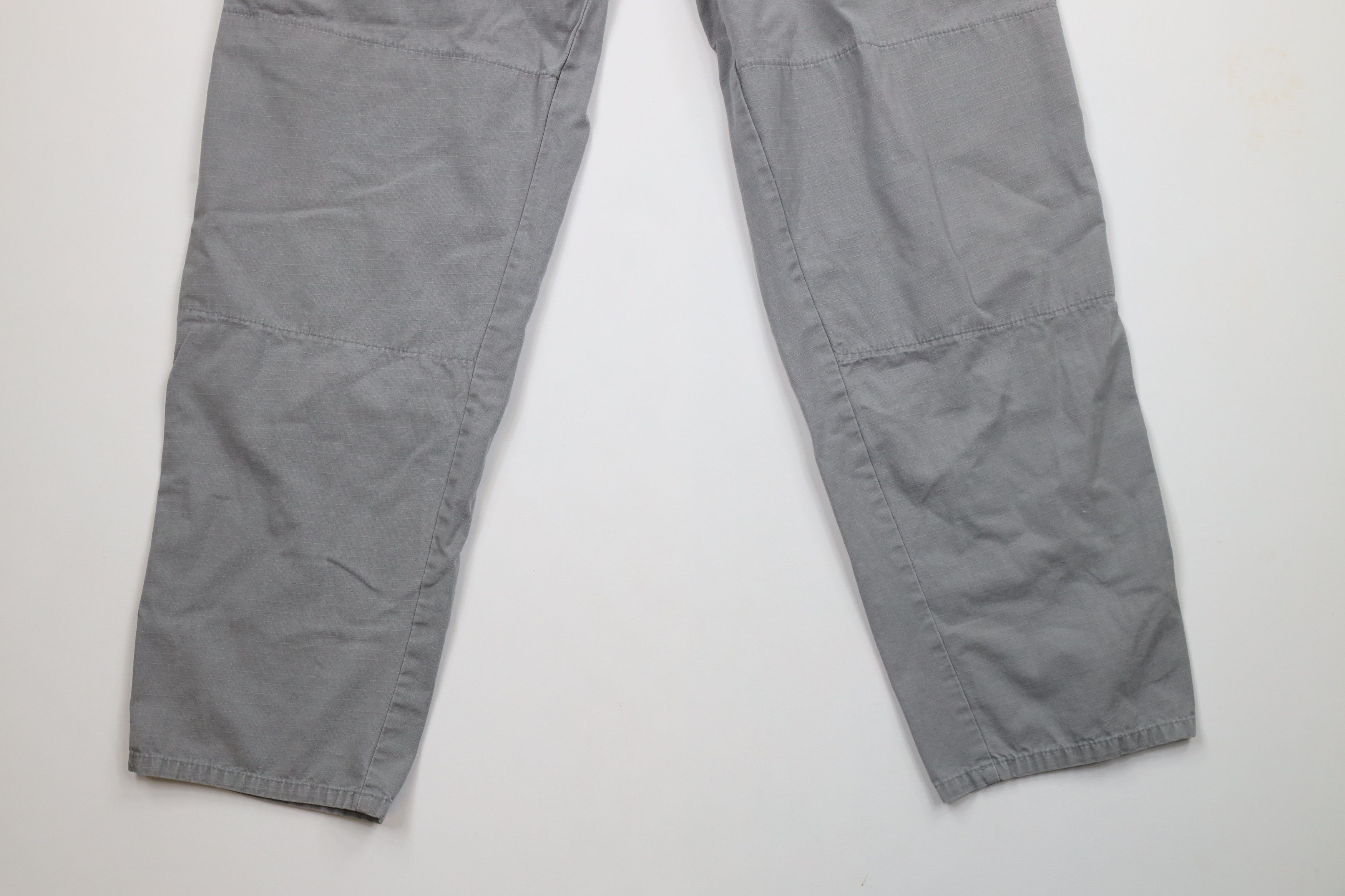 Vintage Vintage 90s Streetwear Double Knee Belted Pants Gray USA Size US 34 / EU 50 - 4 Thumbnail