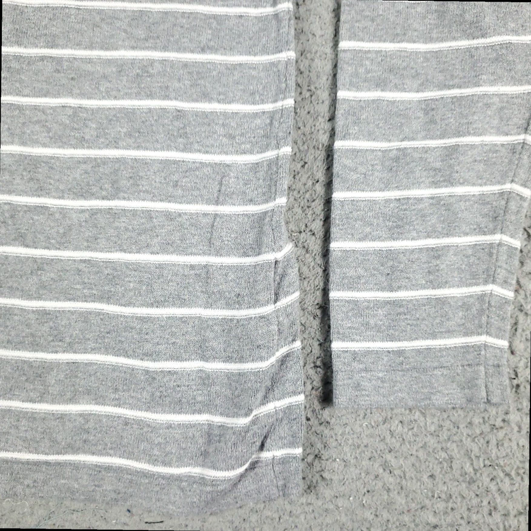 Tommy Hilfiger Tommy Hilfiger Striped Crew Neck Long Sleeve Pullover Womens Medium Gray Cotton T Shirt Size M / US 6-8 / IT 42-44 - 4 Thumbnail