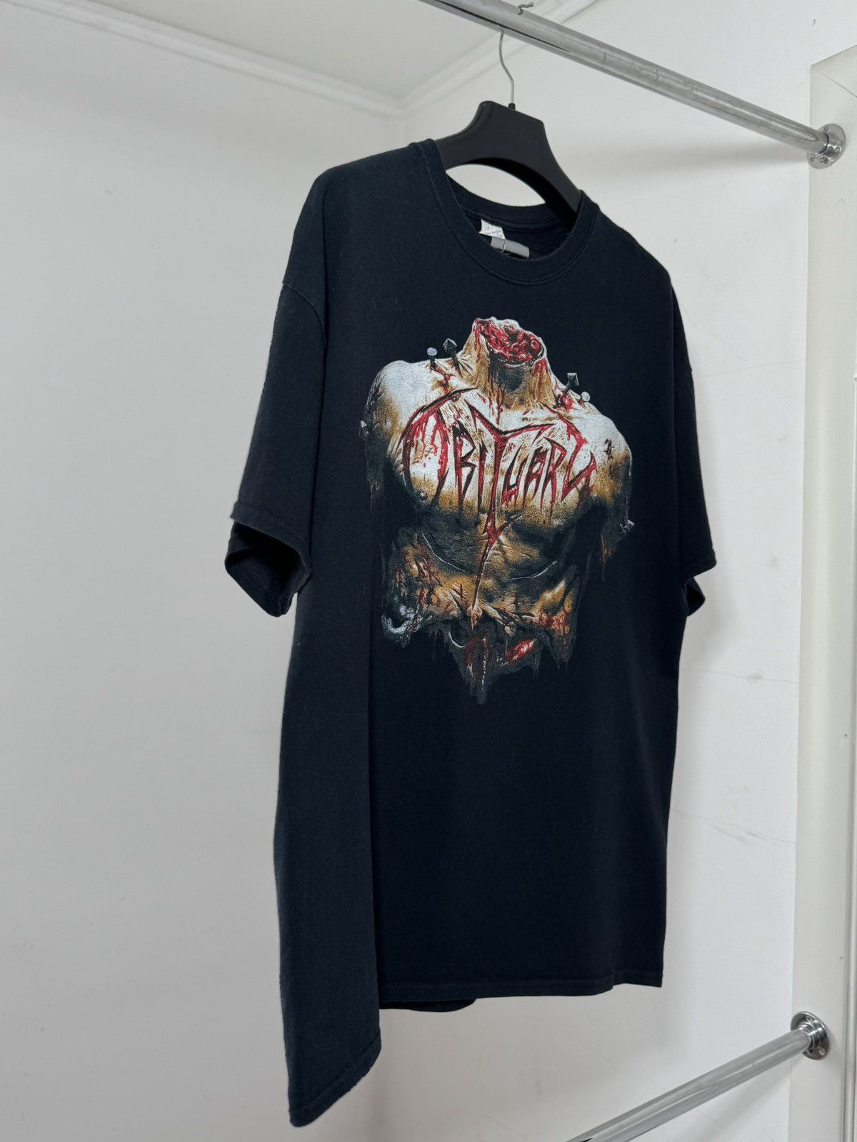 Band Tees Vintage Y2K Obituary Inked In Blood Band Tee T Shirt Size US XL / EU 56 / 4 - 1 Thumbnail