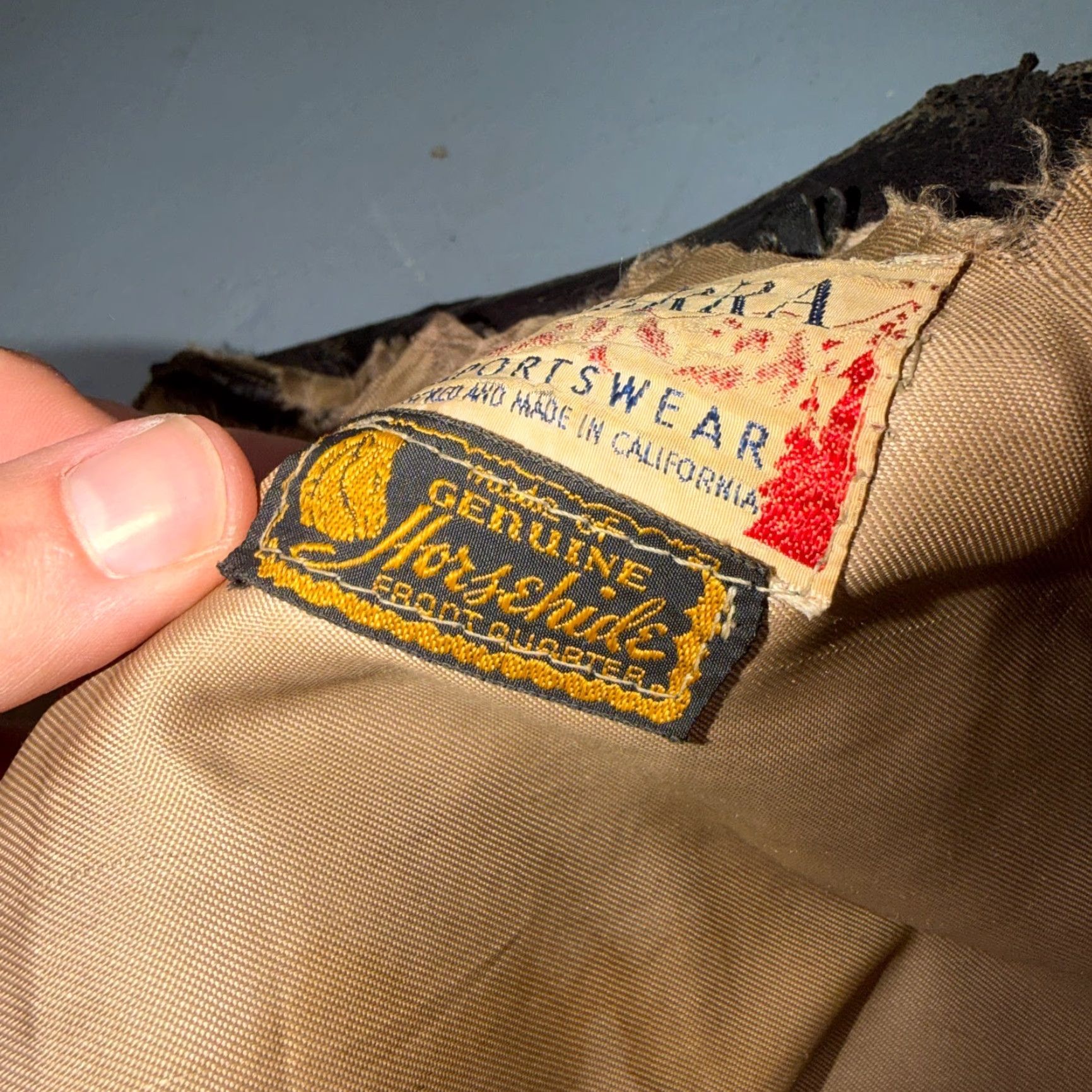 Vintage VTG 50s Sierra Sportswear Horsehide Leather Jacket Distressed Buco A2 Bomber Jacket Mens Brown Size L Size US L / EU 52-54 / 3 - 5 Thumbnail