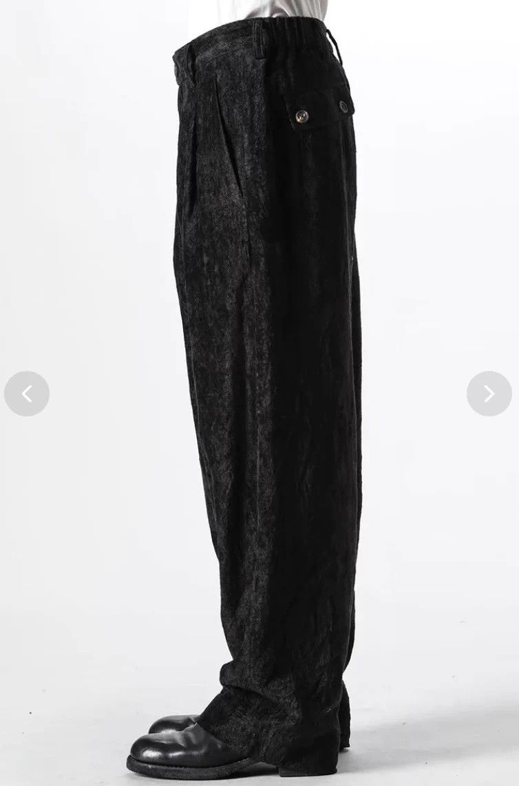 Ziggy Chen Ziggy Chen 24aw Men's Black Velvet Pants 48 Size US 32 / EU 48 - 2 Thumbnail