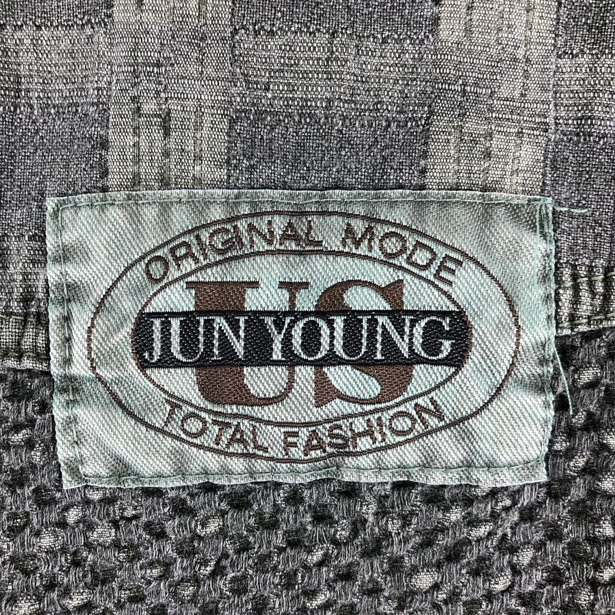 Japanese Brand Vintage 90's Multi Fabric Jacket Hoodie by Jun Young Size US XL / EU 56 / 4 - 12 Thumbnail