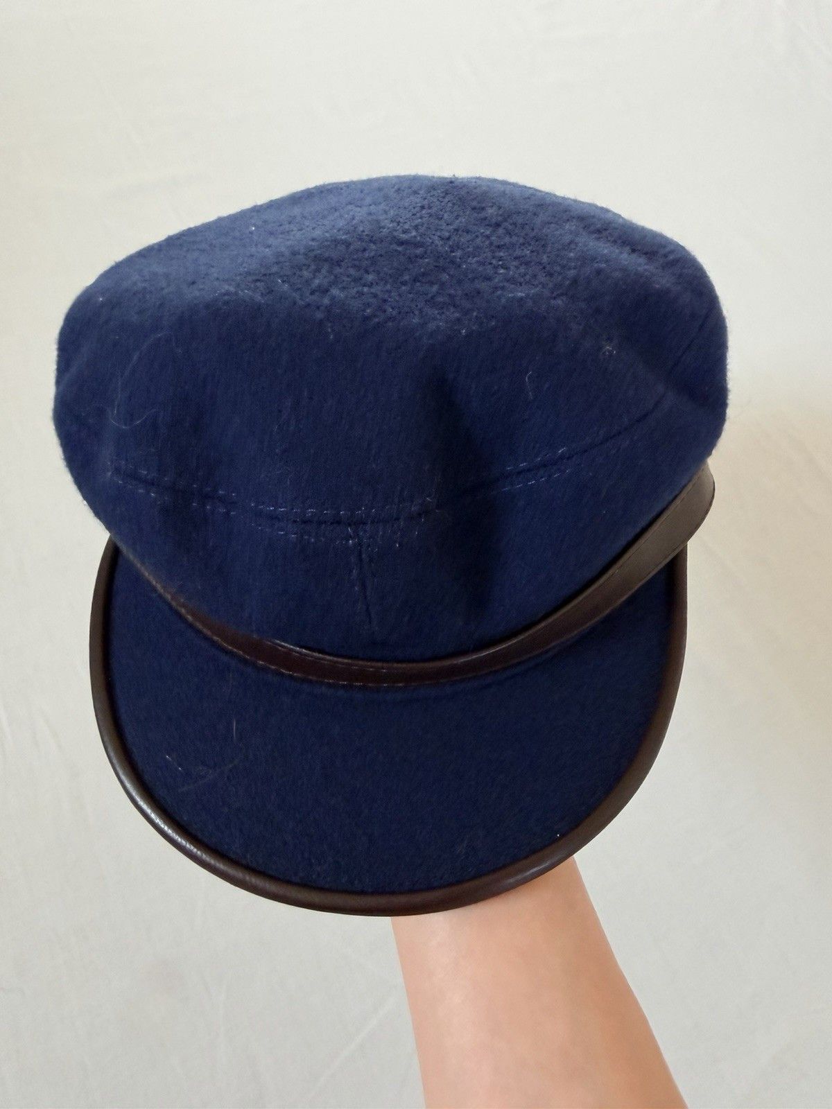 Other Sterkowski Wool Newsboy Cap Navy Blue Baker Boy Hat EUC Size ONE SIZE - 8 Thumbnail