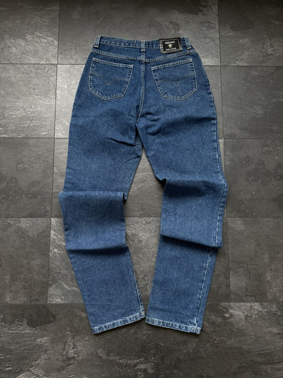 Versace Vintage blue denim Versace rare jeans Size US 30 / EU 46 - 1 Thumbnail