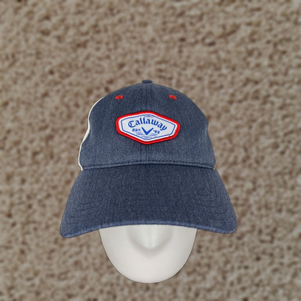 Callaway Callaway Hat Cap Strap Back Adult Blue Golf Logo Adjustable, Lightweight, Stretch Men Trucker Polyester Blend Size ONE SIZE - 1 Thumbnail