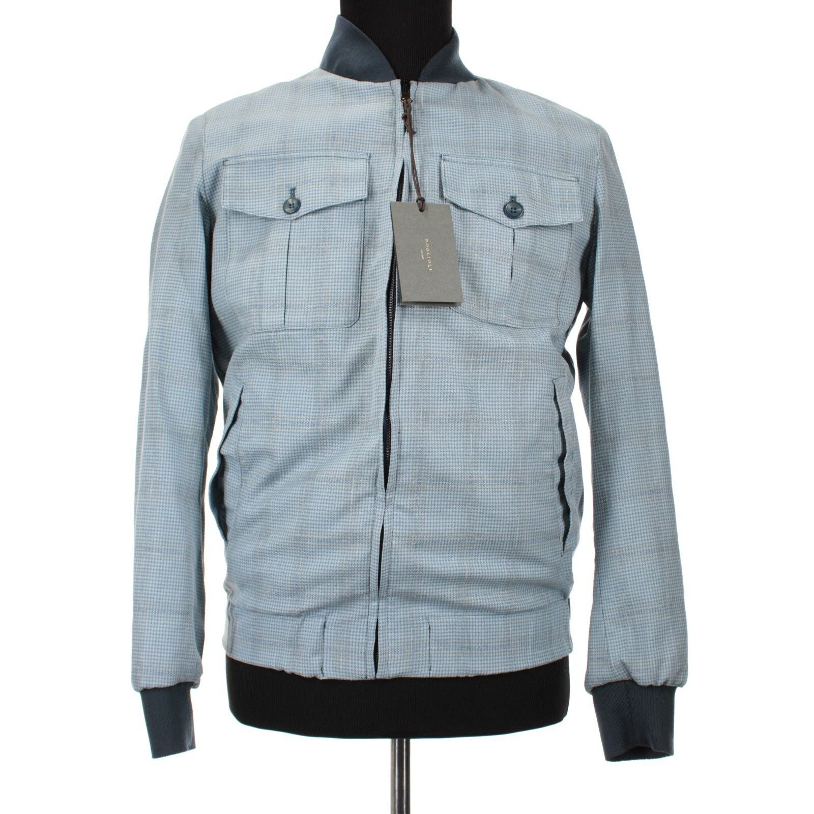 Boglioli Boglioli Jacket Size S US In Blue Wool Blend Size US S / EU 44-46 / 1 - 6 Thumbnail