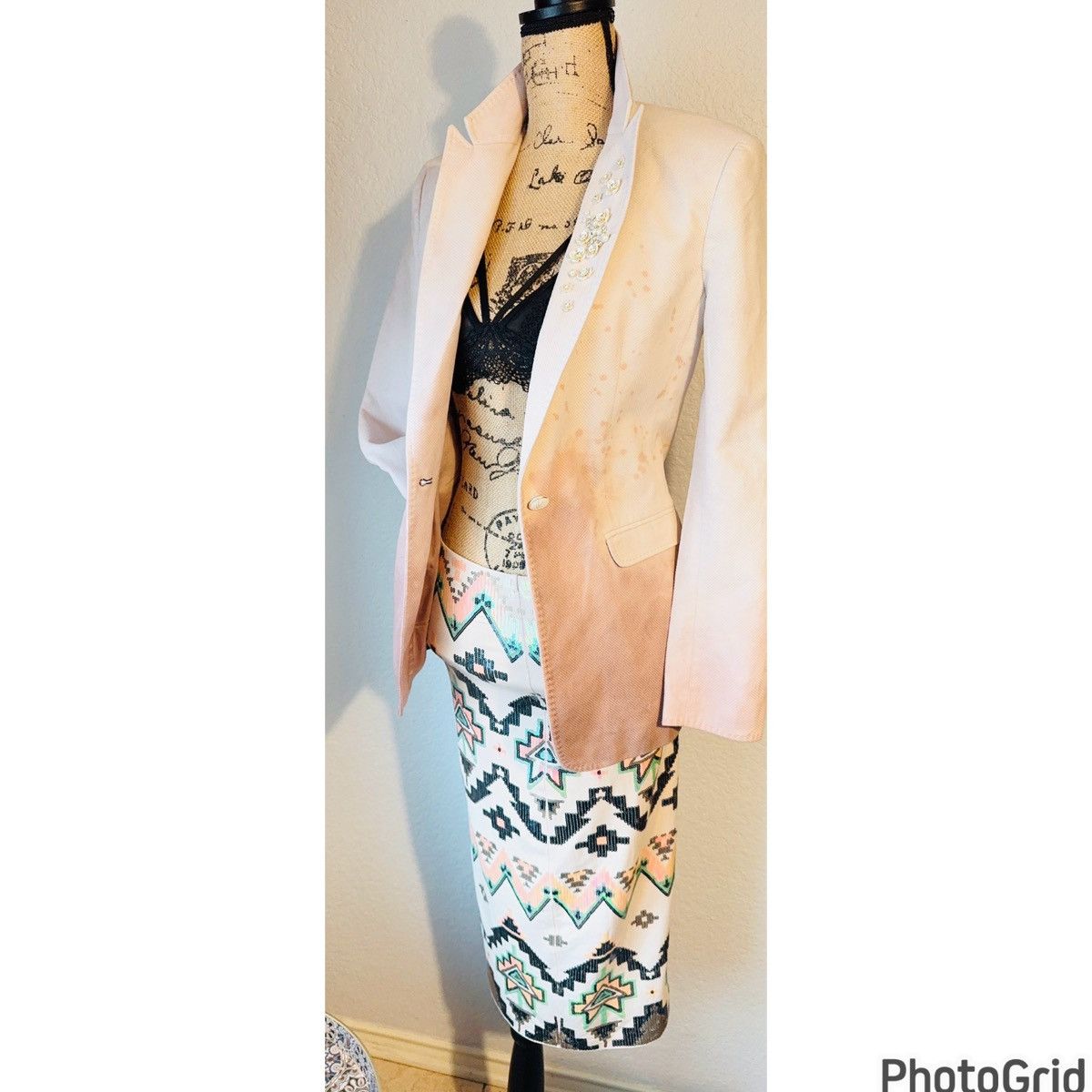 Rag & Bone Embellished Hand Painted Blazer Size M / US 6-8 / IT 42-44 - 14 Thumbnail