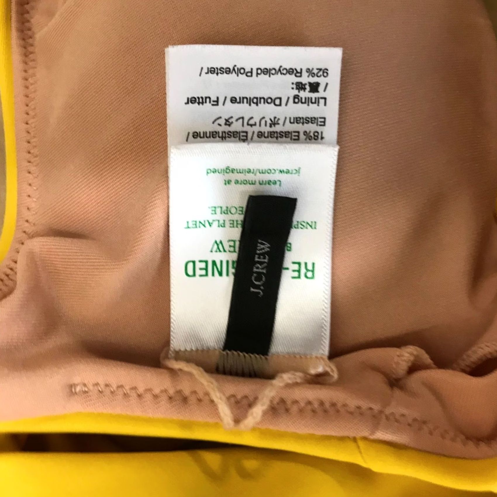 J.Crew J.CREW Women's Medium 2 Piece Bikini Swim Suit Yellow M - One Piece? Size M / US 6-8 / IT 42-44 - 5 Thumbnail