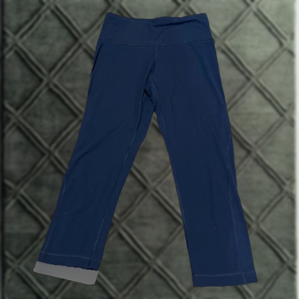 Vintage Yogalicious Leggings Women’s Medium Yoga Compression Workout Pants Blue Women’s Size 32" / US 10 / IT 46 - 1 Thumbnail