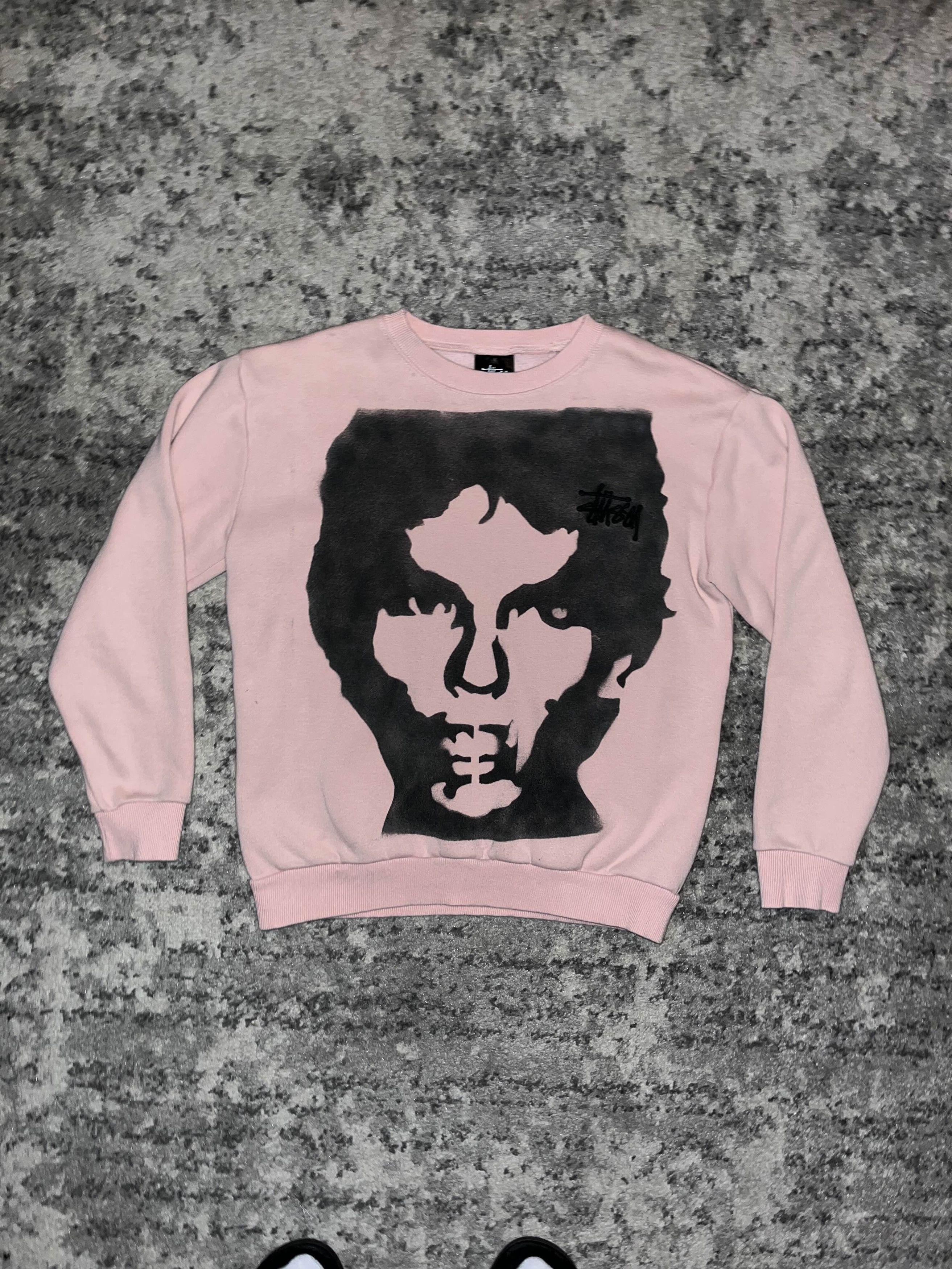 Stussy Custom Night Stalker Stussy Pink Sweatshirt Size US S / EU 44-46 / 1 - 1 Thumbnail