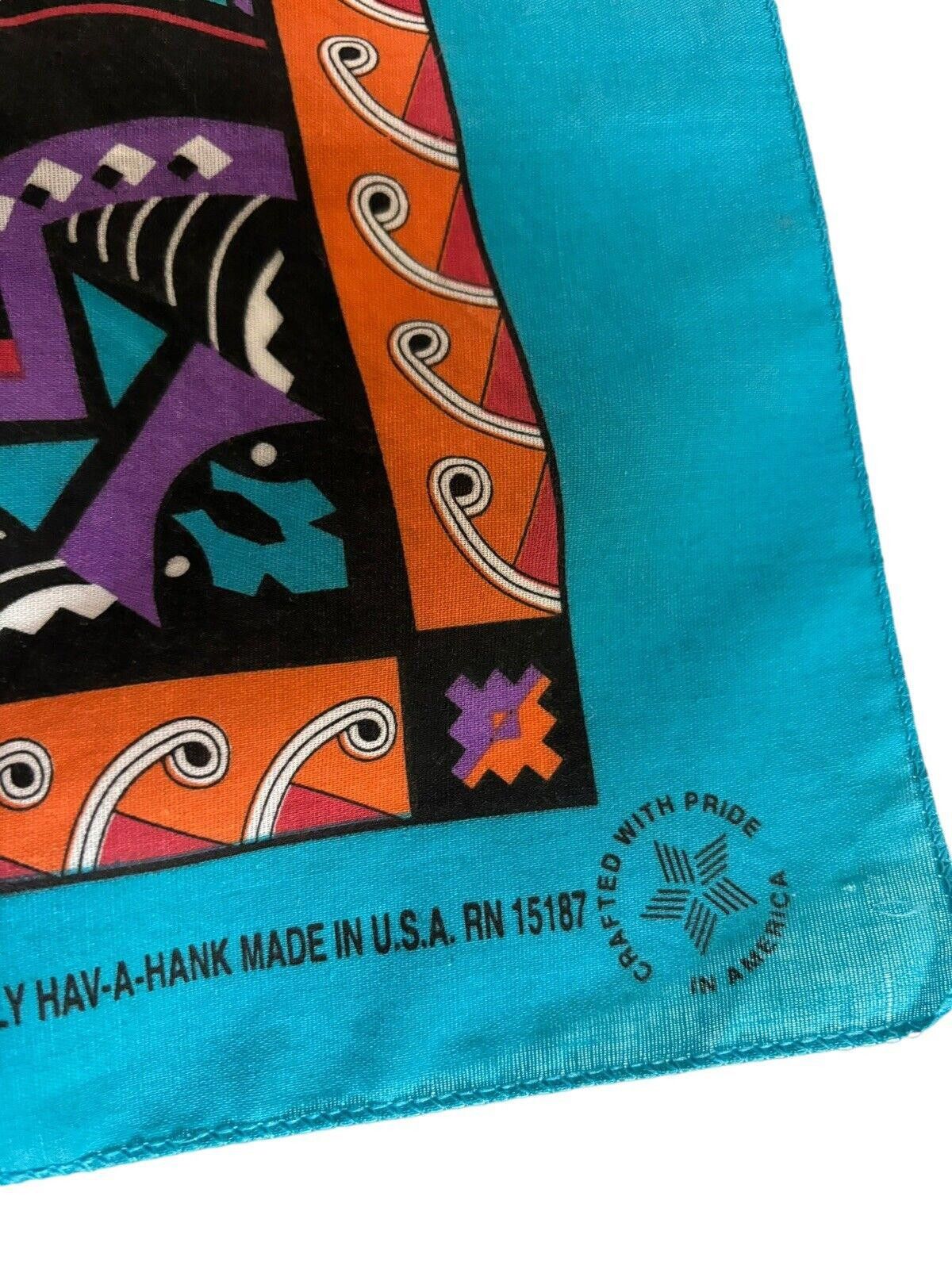 Vintage Vintage 90s Hav-A-Hank Southwest Bandana Made In USA Size ONE SIZE - 5 Thumbnail