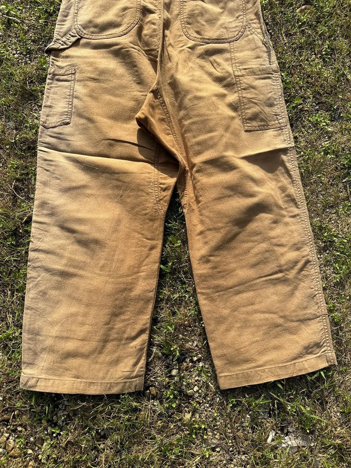 StraightFaded Vintage Double Knee YUL Japan Workwear Baggy Faded Pants Size US 29 - 10 Thumbnail
