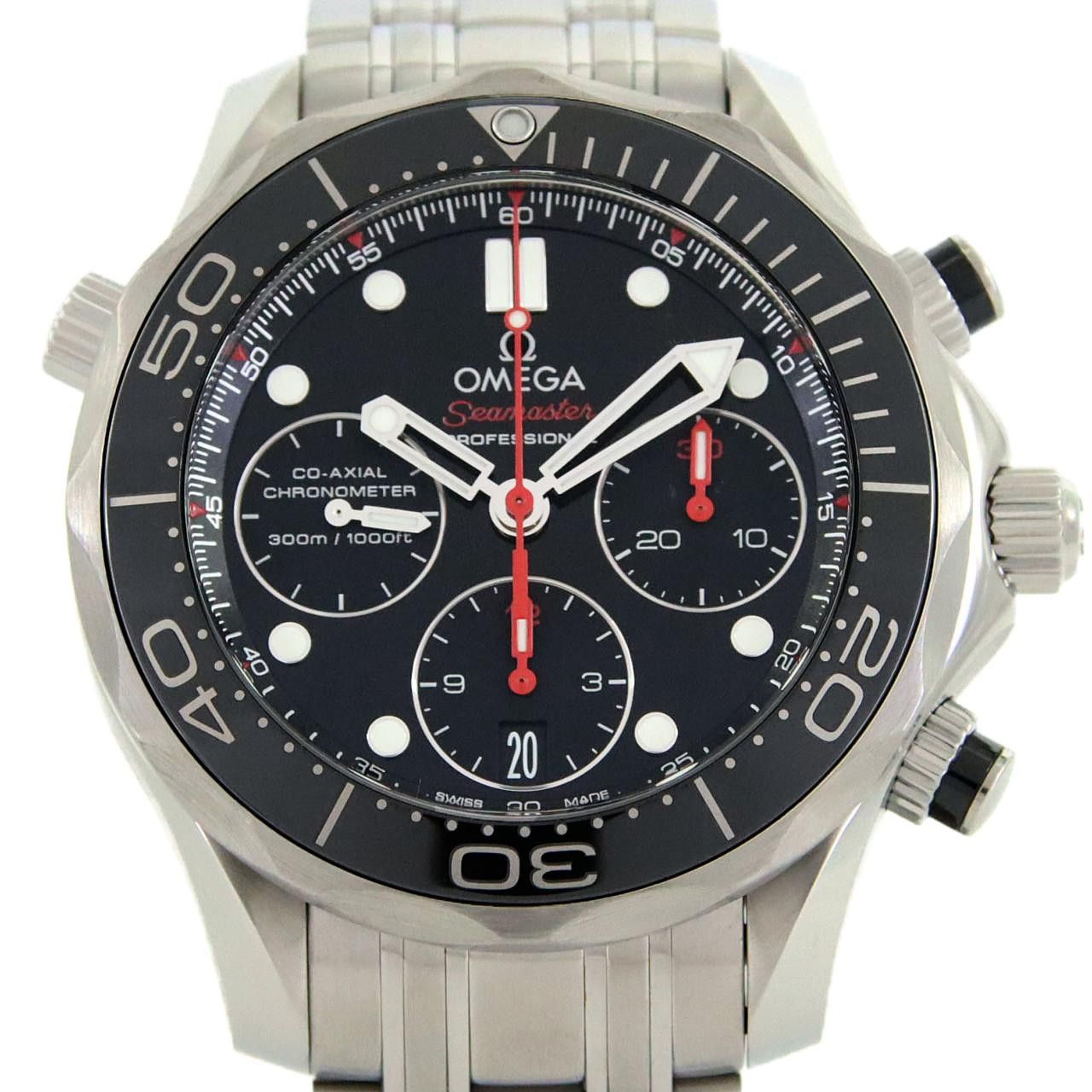 Omega Omega Omega Seamaster Diver 300M Chronograph Stainless Steel Automatic Chronograph Metal Automatic 212.30.42.50.01.001 DUTY FREE for USA Size ONE SIZE - 1 Thumbnail