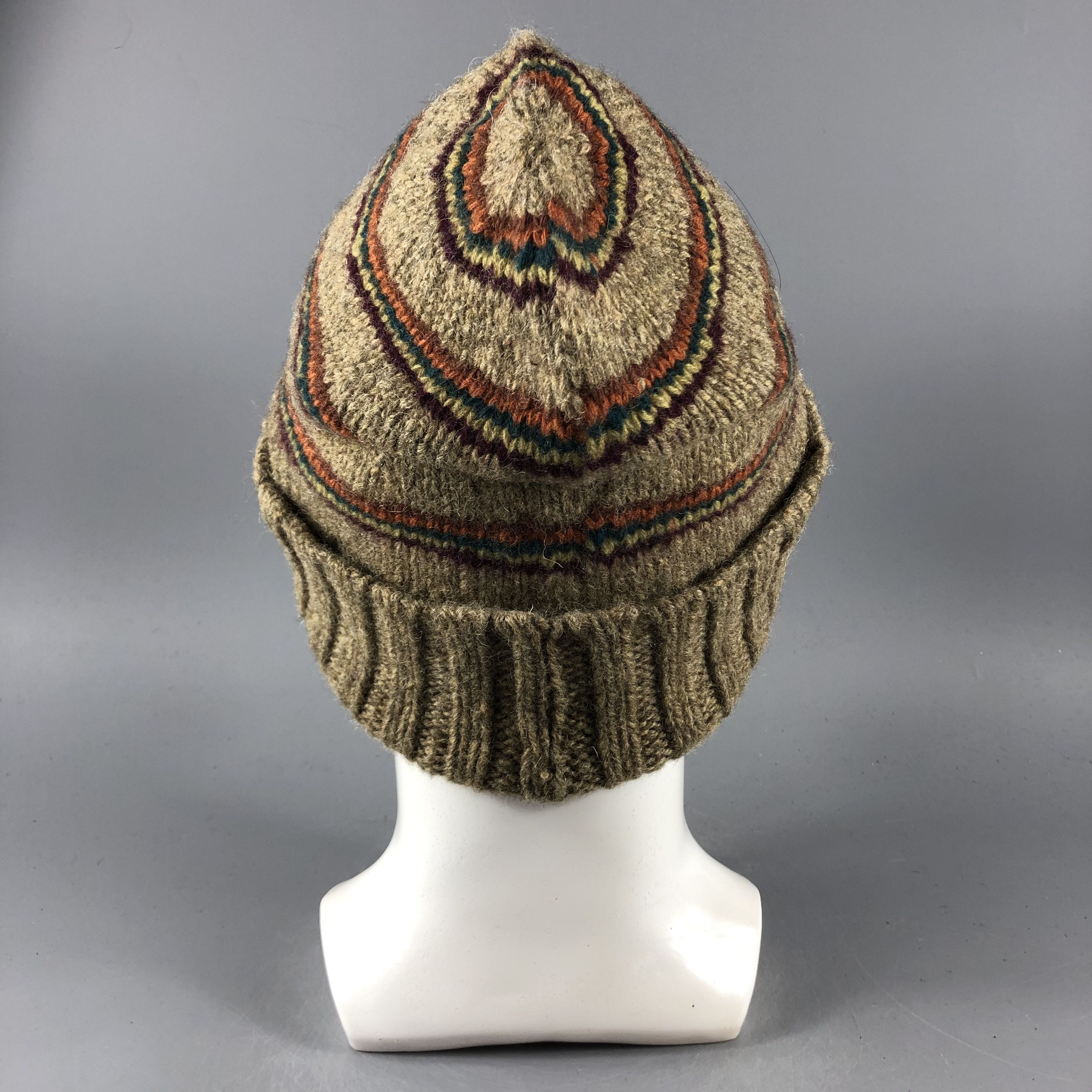 Japanese Brand × Vintage Japanese Brand Stripe Ribbed Beanie Snow Hat Snow Cap -D837 Size ONE SIZE - 2 Thumbnail