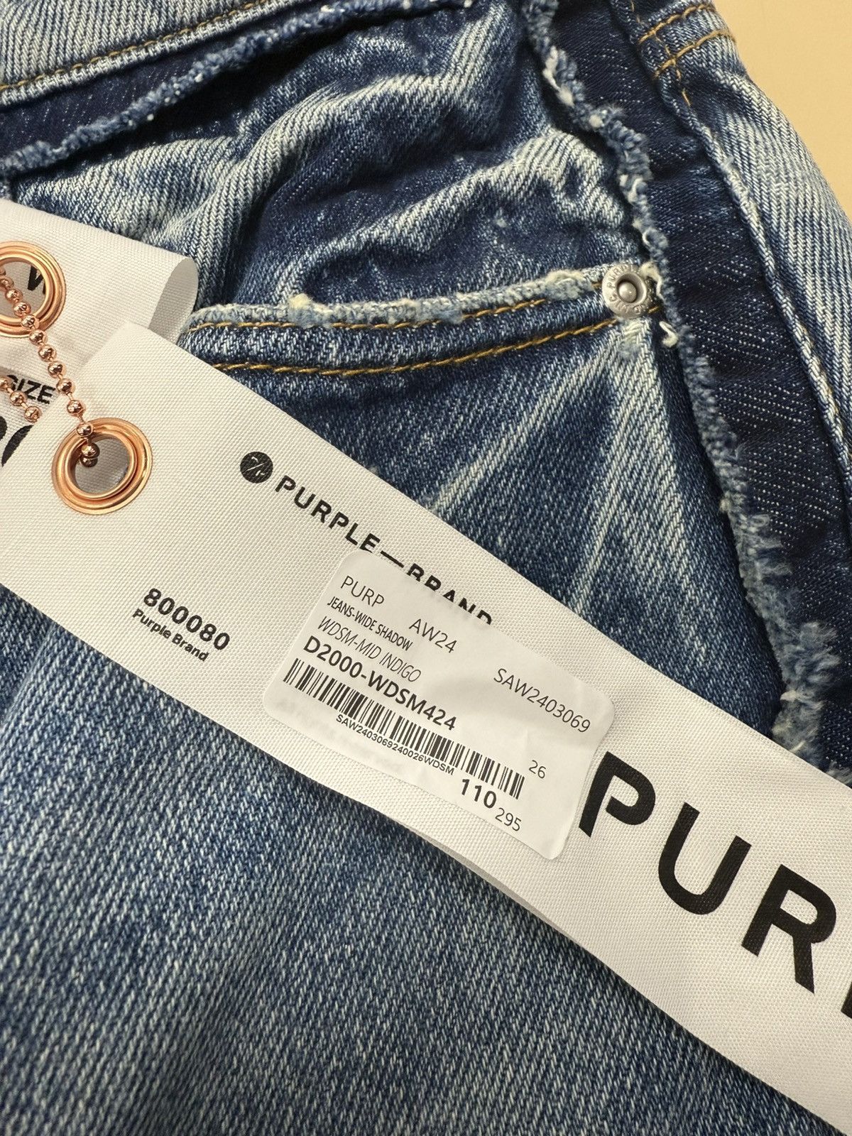 Other Purple Brand Wide Shadow Jeans Size 26" / US 2 / IT 38 - 3 Thumbnail