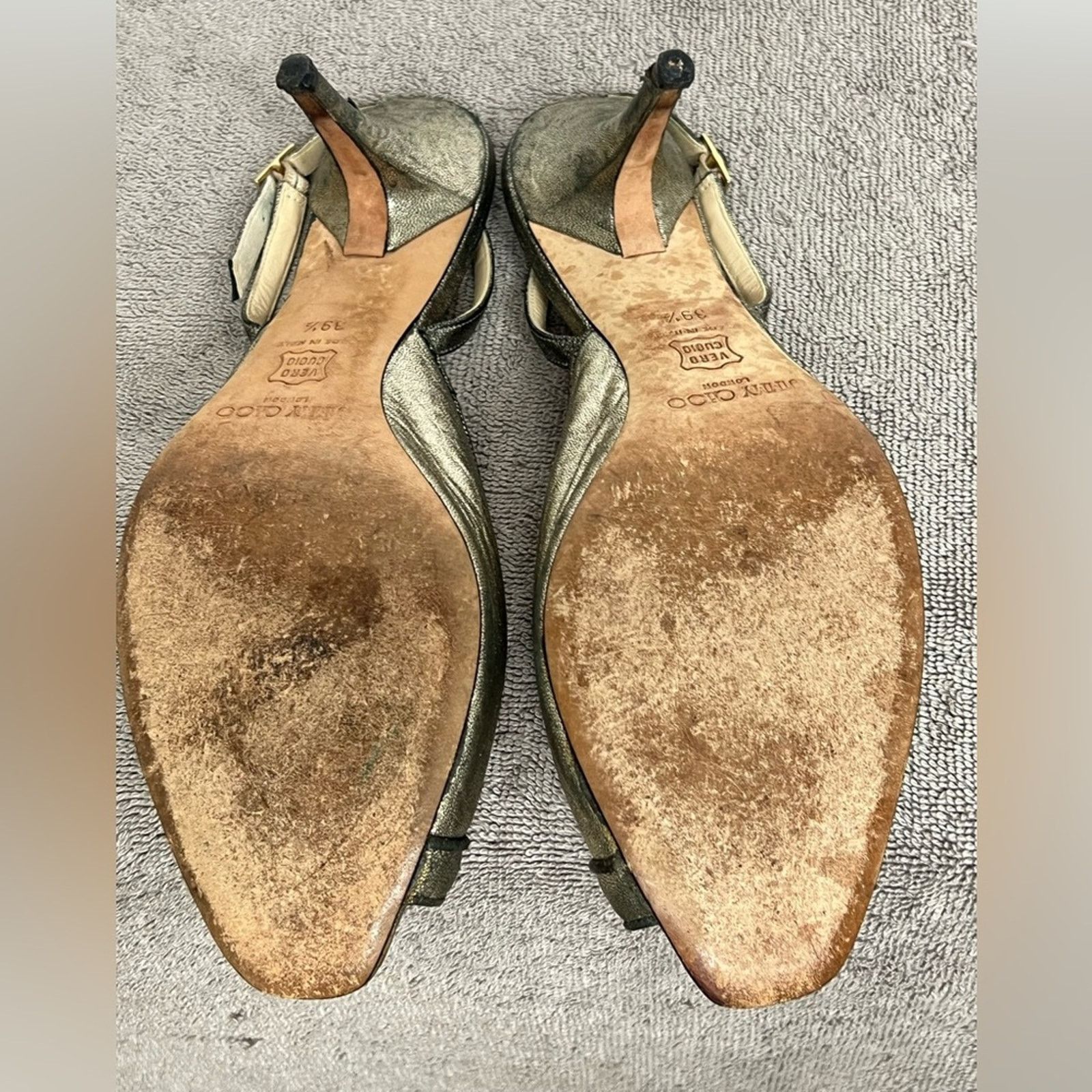 Jimmy Choo Jimmy Choo Peep-Toe Slingback Sandals US 9.5 Made in Italy Size US 9.5 / IT 39.5 - 7 Thumbnail