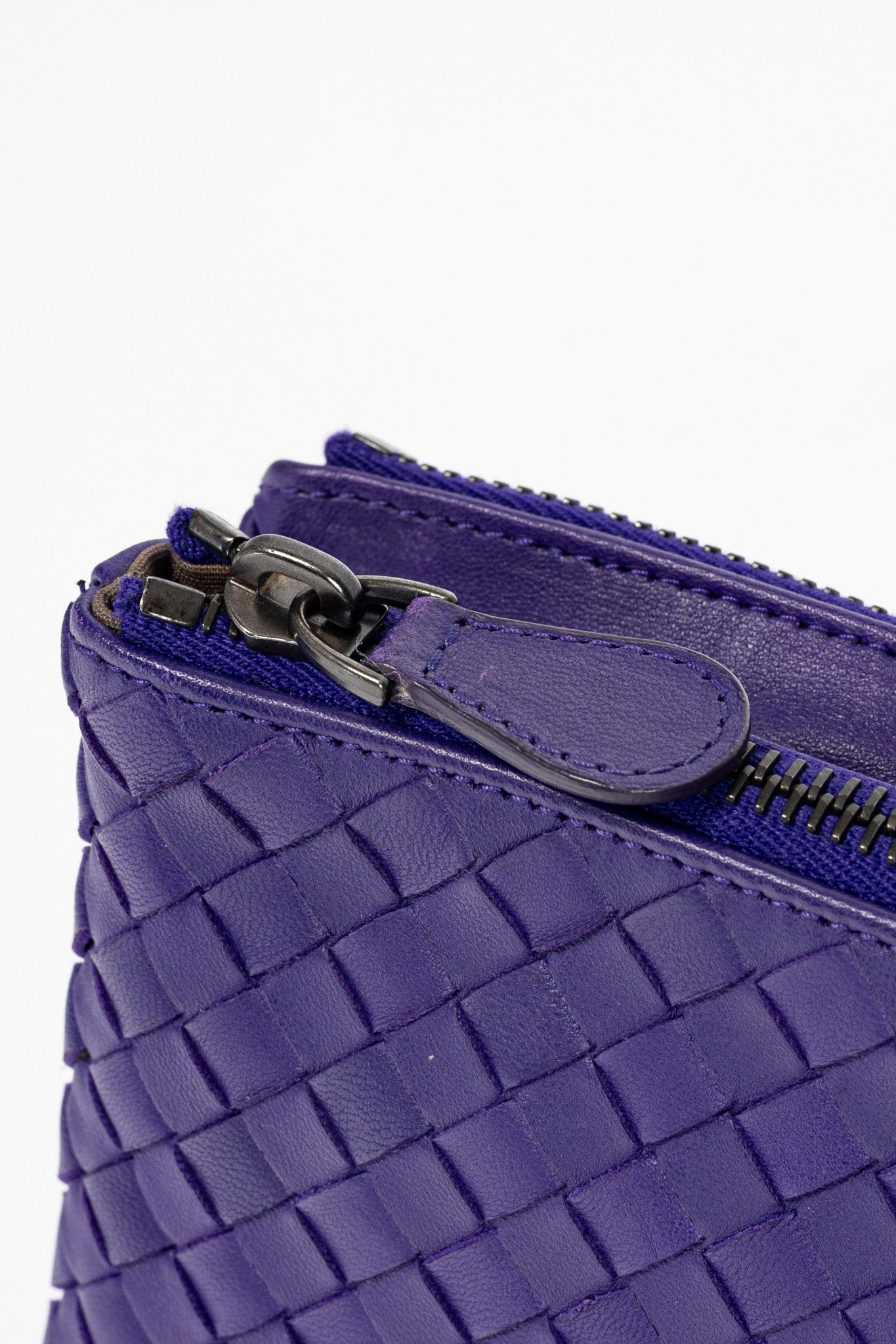Bottega Veneta Bottega Veneta Purple Nappa Intrecciato Bifold Clutch Size ONE SIZE - 7 Thumbnail