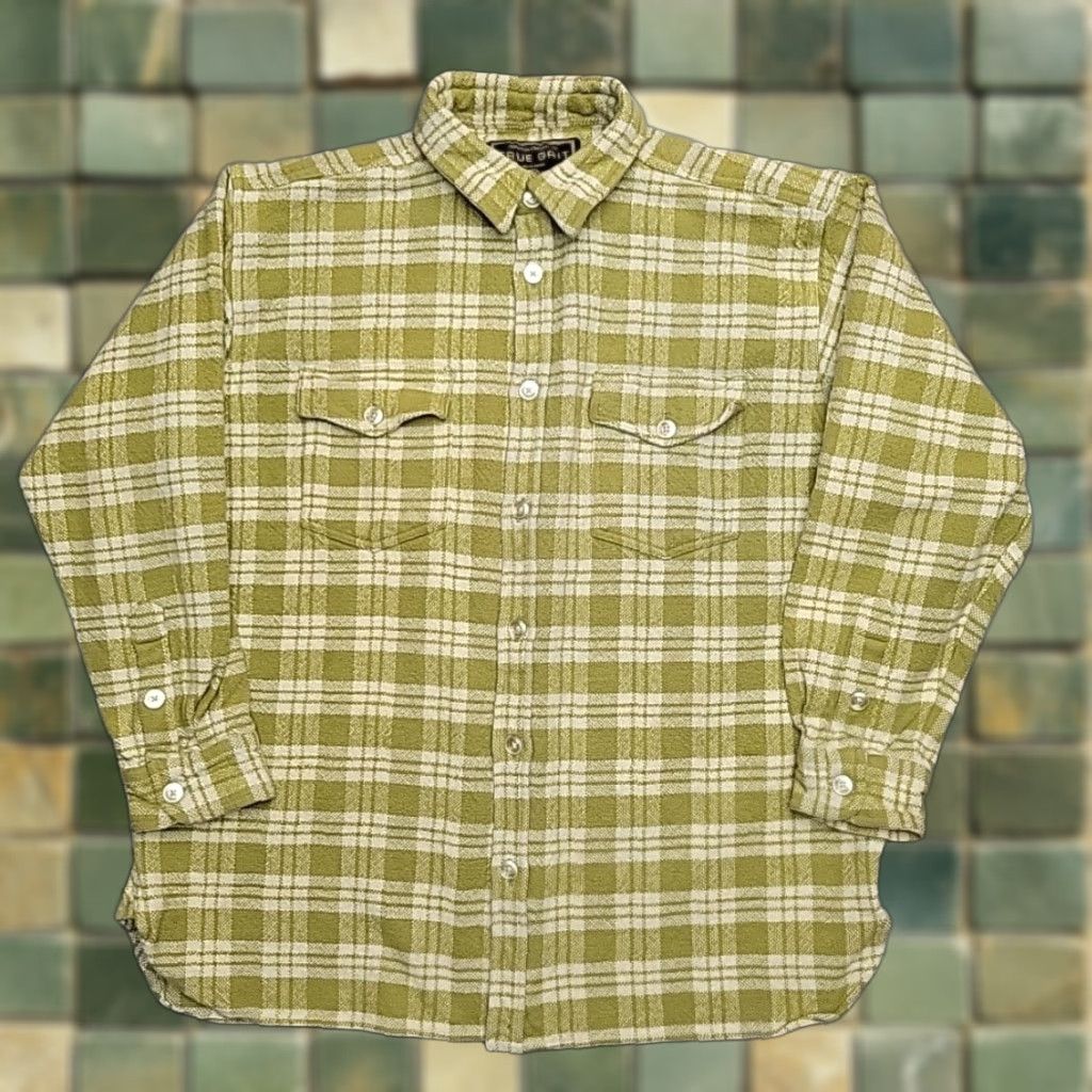 Vintage VINTAGE True Grit Shirt Men L Green Plaid Soft Thick Brushed Flannel Outdoor Classic Button-Up Casual Cotton 100% (not allowed extra words) Size US L / EU 52-54 / 3 - 1 Thumbnail