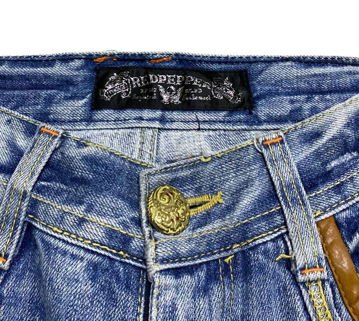 Japanese Brand Rare Vintage Japanese Brand Red Pepper Flared Jeans 1990s Size US 30 / EU 46 - 7 Thumbnail