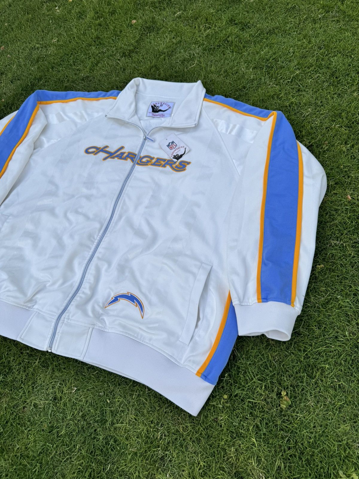 Mitchell & Ness Vintage Los Angeles Chargers Mitchell & Ness zip-up track Size US XXL / EU 58 / 5 - 3 Thumbnail