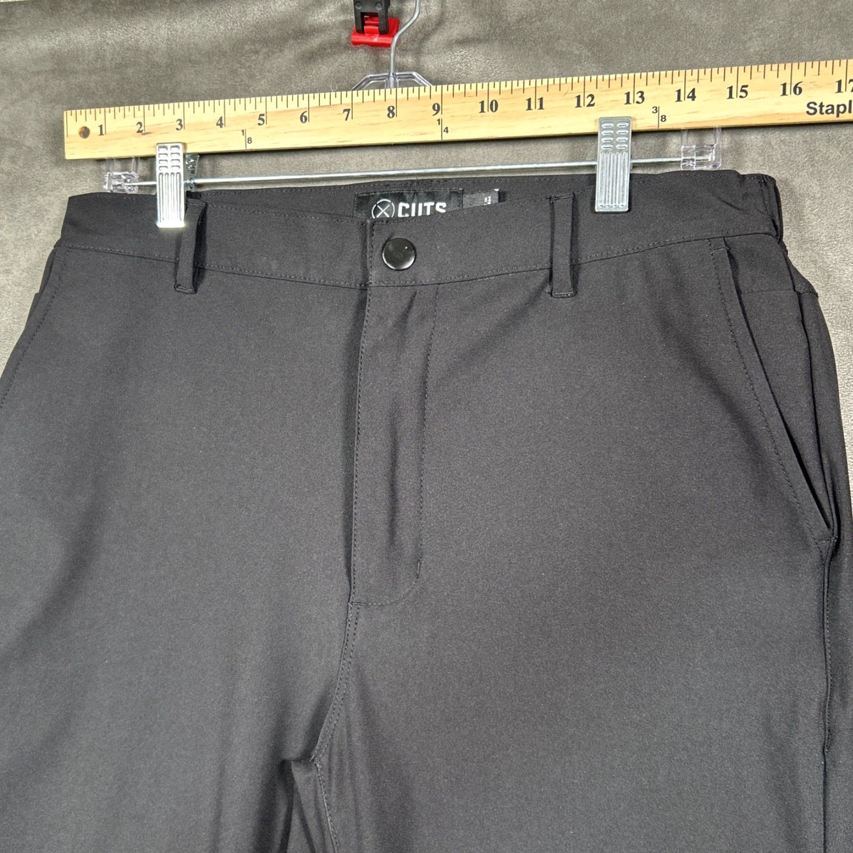 Cuts Cuts AO Jogger Mens L Black Tapered Stretch MB10057V 32x28 Jogger Pants Slim Fit Casual Workwear 100% Polyester City Style Size US 33 - 3 Thumbnail