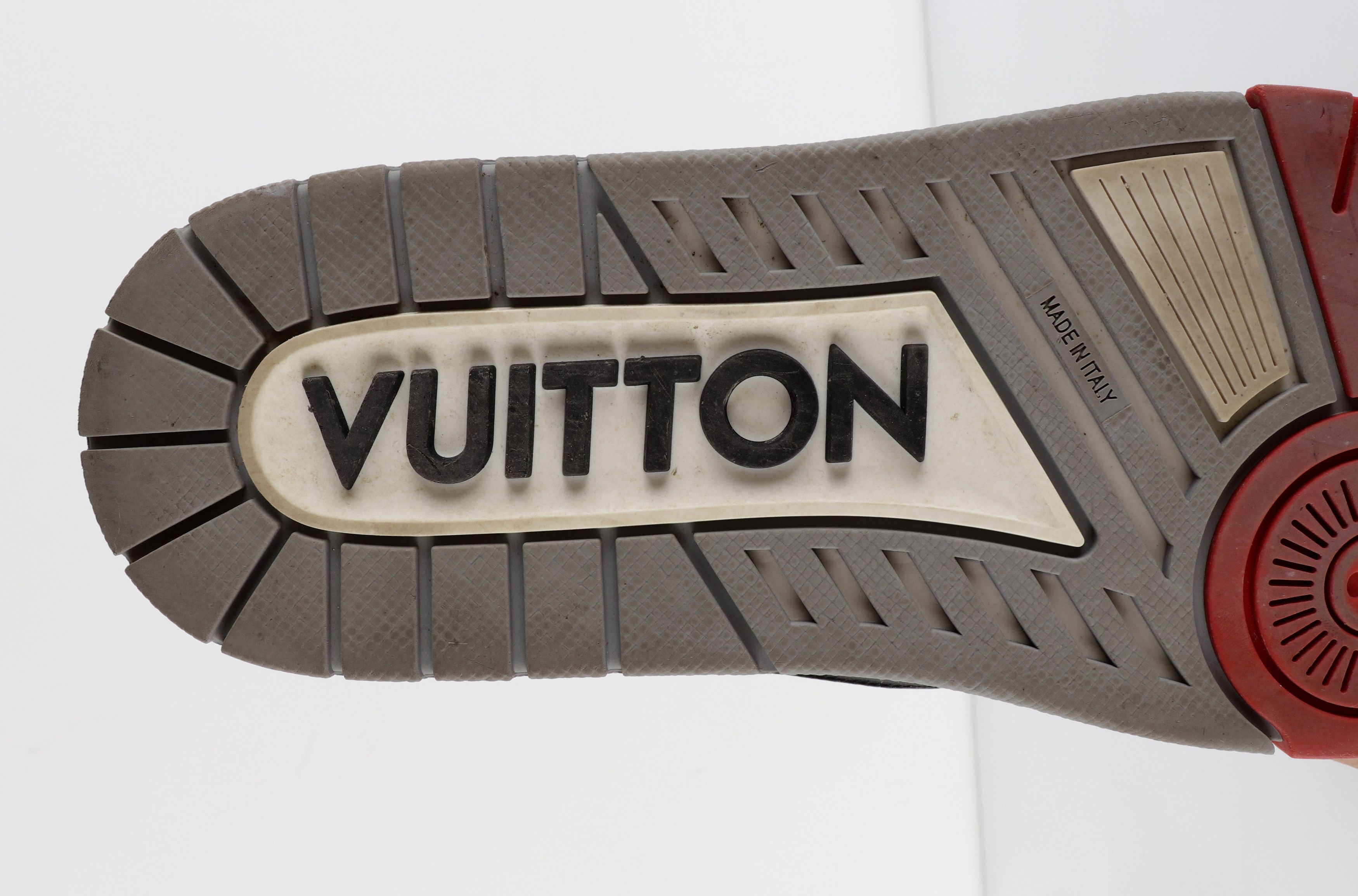 Louis Vuitton Louis Vuitton x Virgin Abloh SS19 Leather Low Sneakers Size US 9.5 / EU 42-43 - 15 Thumbnail