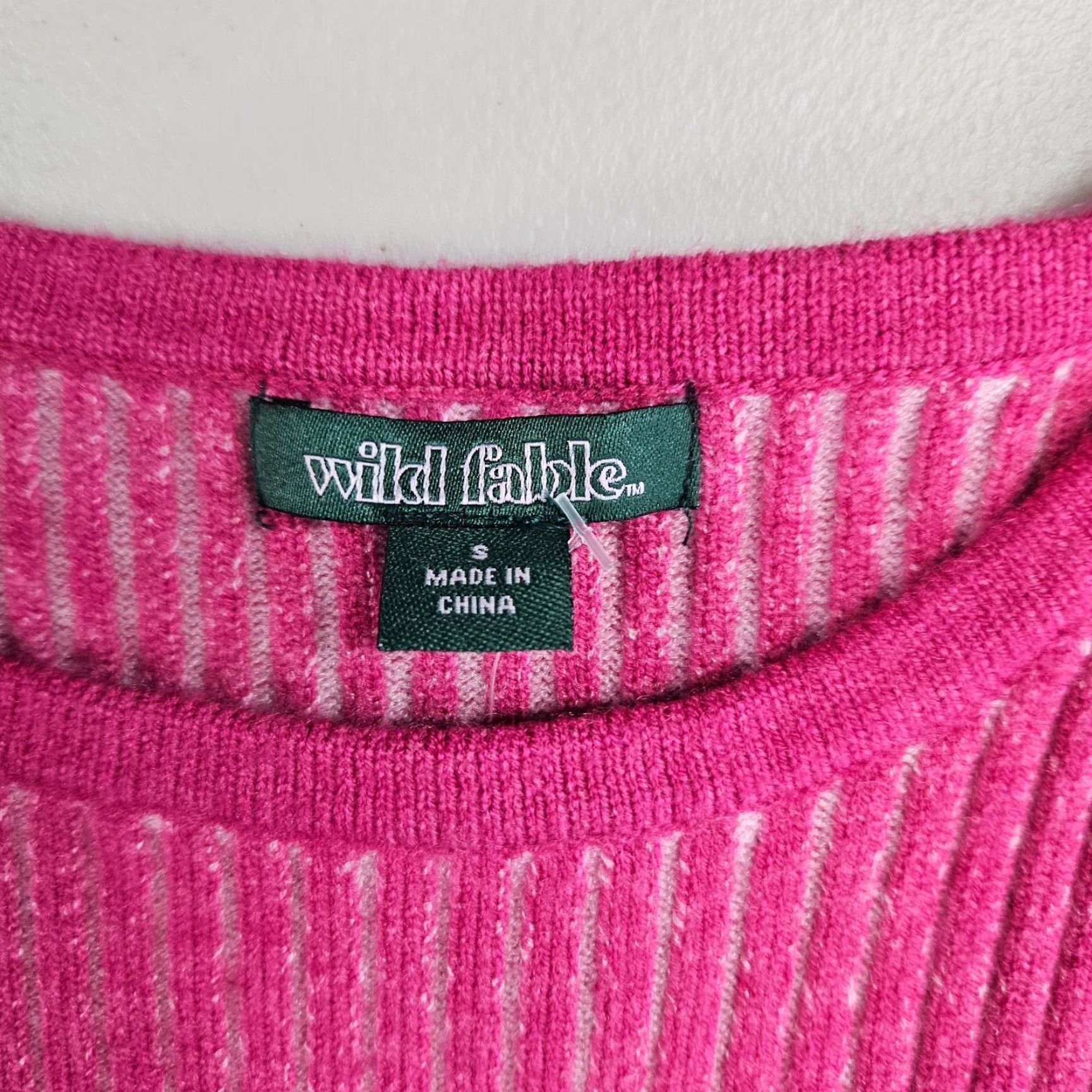 Vintage Wild Fable Tank Womens Knit Crop Top Sz S Pink Ribbed Scoop Neck Sleeveless Cropped Shirt Size S / US 4 / IT 40 - 6 Thumbnail