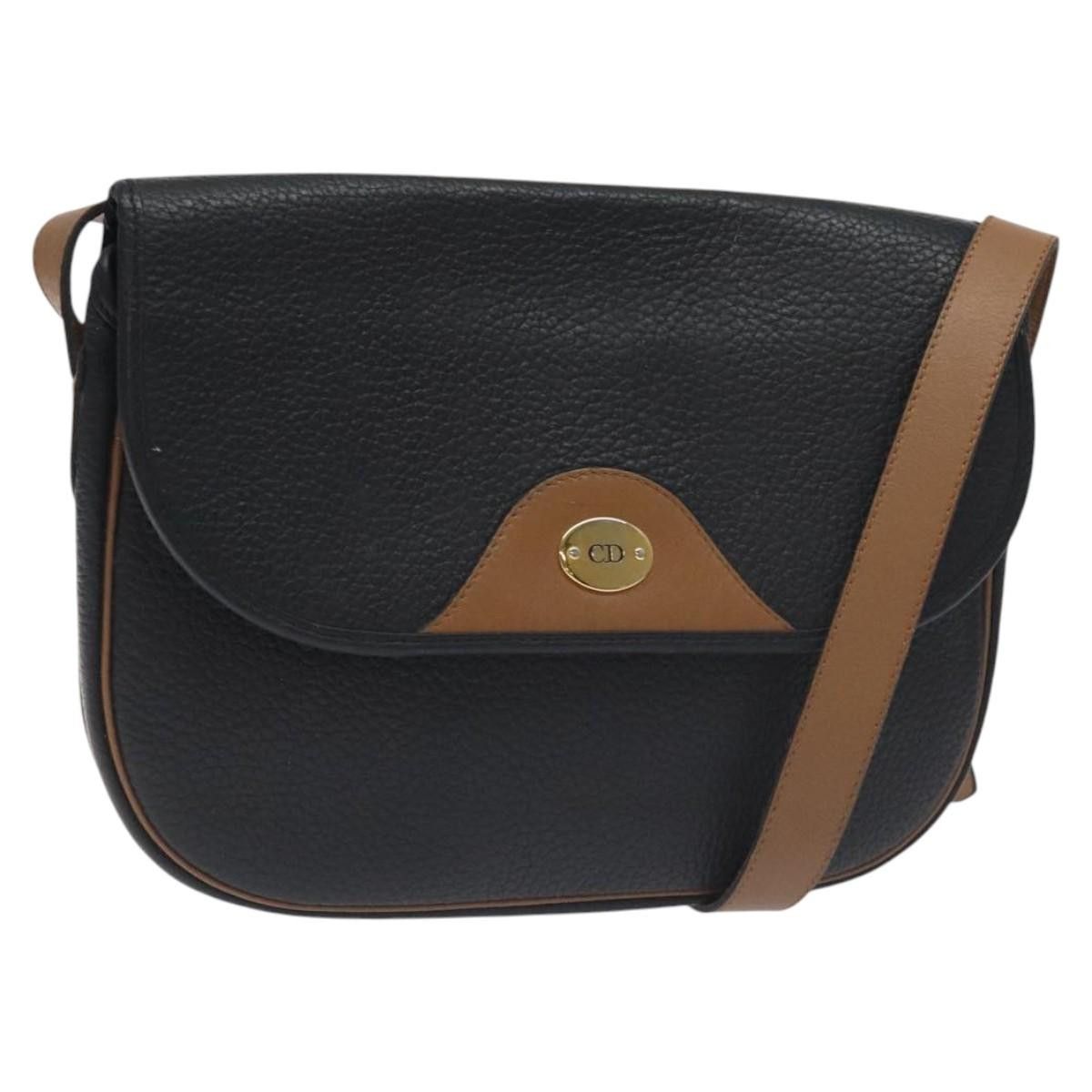 Dior DIOR Shoulder Bag Leather Black Gold Size ONE SIZE - 1 Thumbnail