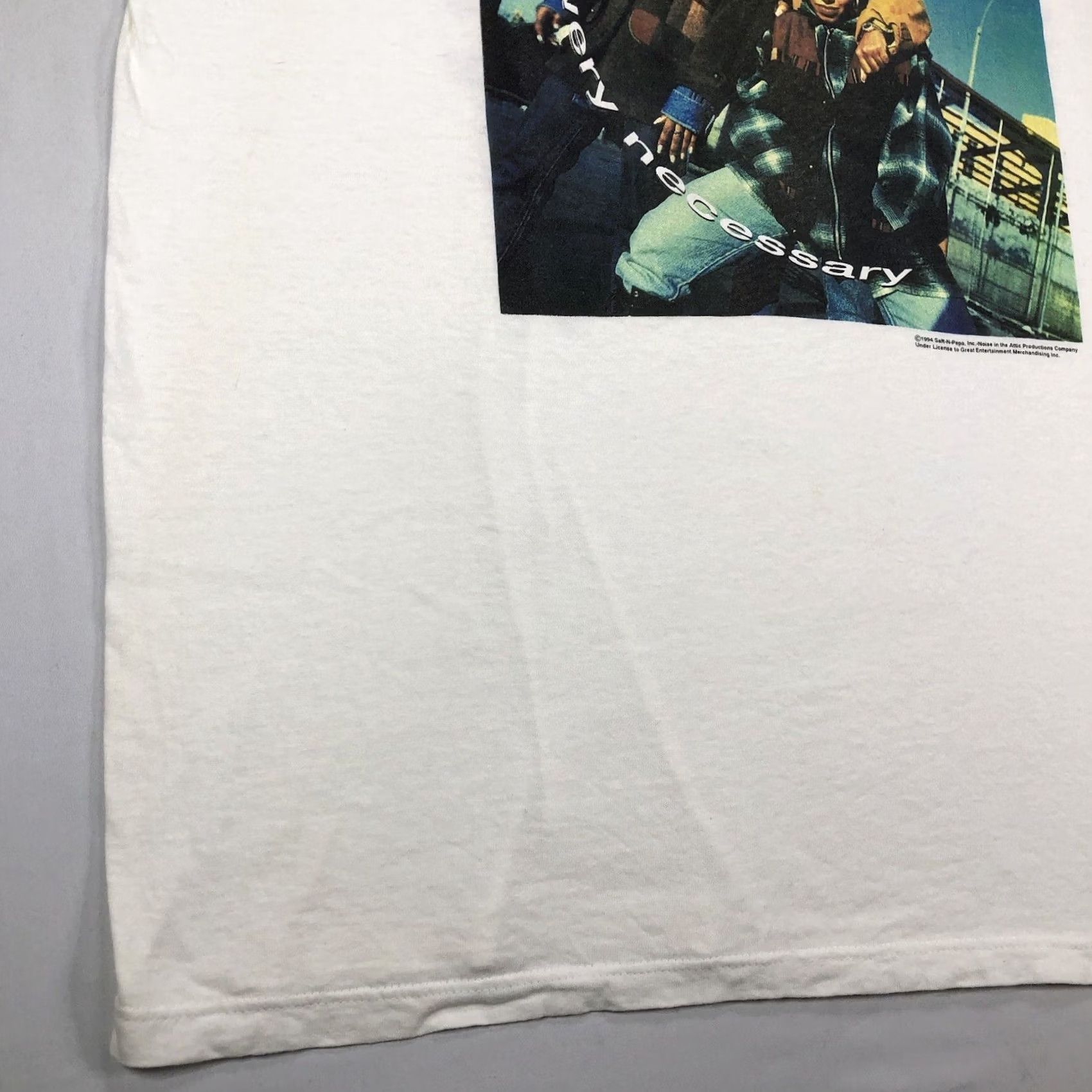 Vintage VINTAGE Salt-N-Pepa Very Necessary Tour Single Stitch T-Shirt 90s RARE XL White Cotton Men Short Sleeve Crew Neck Logo Graphic Print Size US XL / EU 56 / 4 - 6 Thumbnail