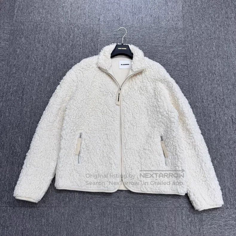 Jil Sander Jil Sander White furry jacket Size M / US 6-8 / IT 42-44 - 1 Thumbnail