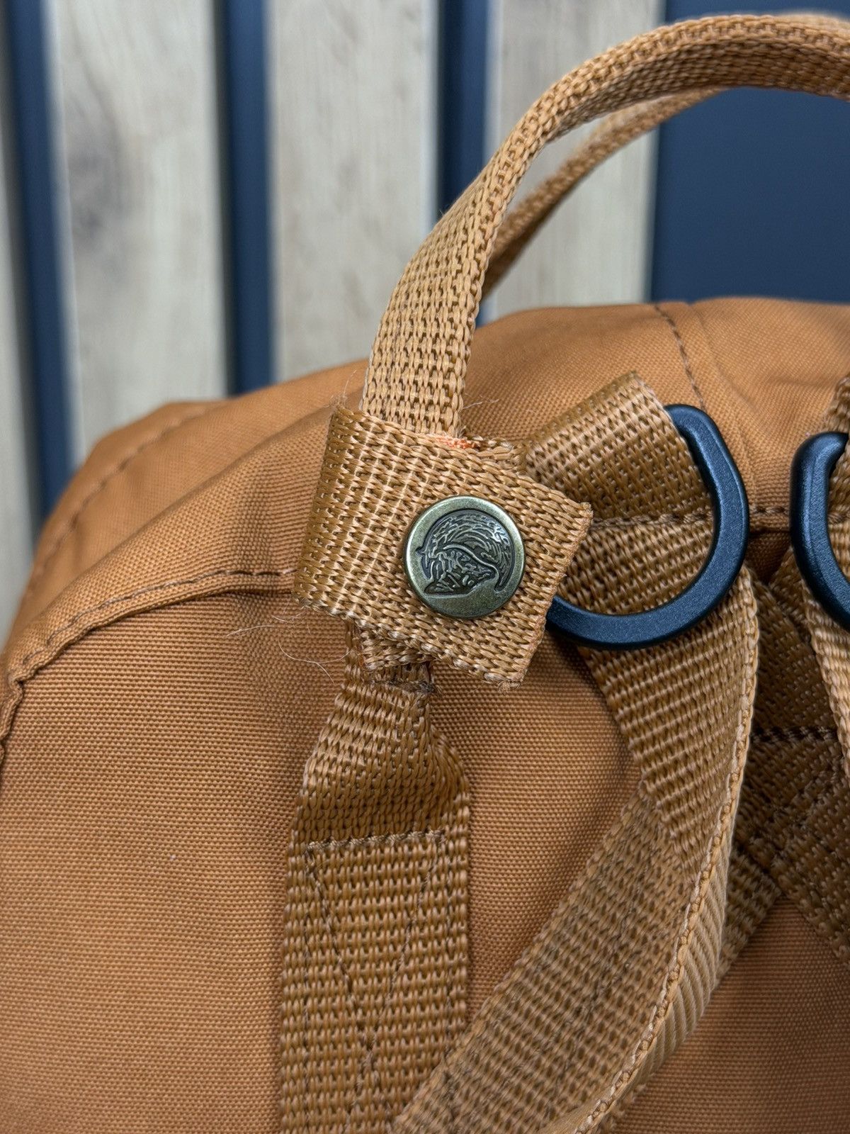 Fjallraven Fjallraben Kanken Mini Backpack Orange/Brown Unisex Size ONE SIZE - 8 Thumbnail