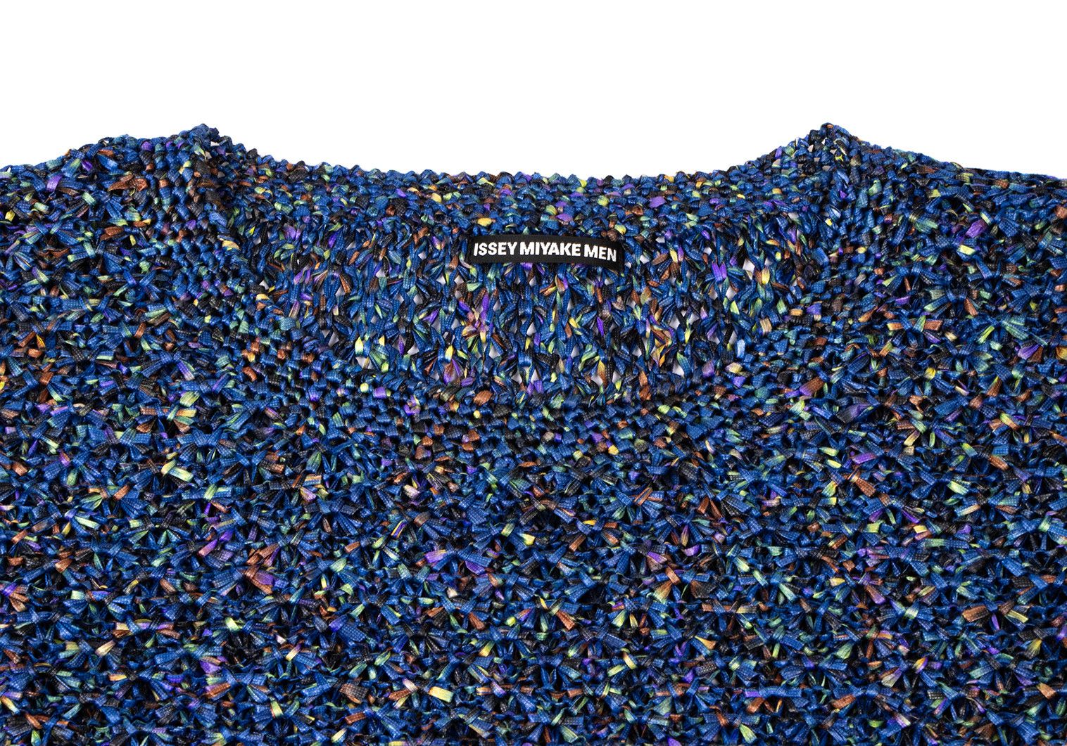 Issey Miyake o1tko11224 Mesh Short Sleeve T-Shirt in Dark Blue Size US S / EU 44-46 / 1 - 5 Thumbnail