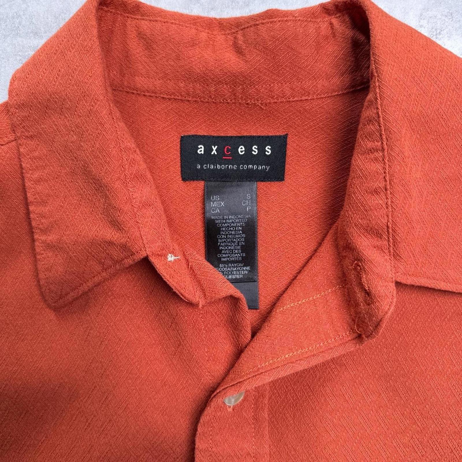 Other Y2K Axcess Orange Button Up Short sleeve shirt Size US S / EU 44-46 / 1 - 3 Thumbnail