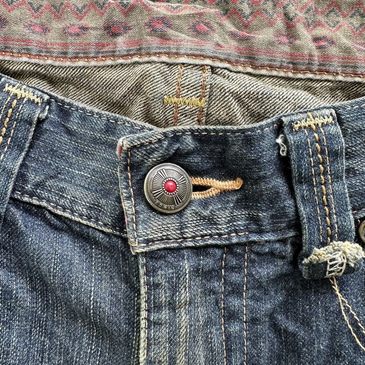 Japanese Brand Vintage Edwin XV Distressed Jean Faded Denim Pant W36 Size US 36 / EU 52 - 6 Thumbnail