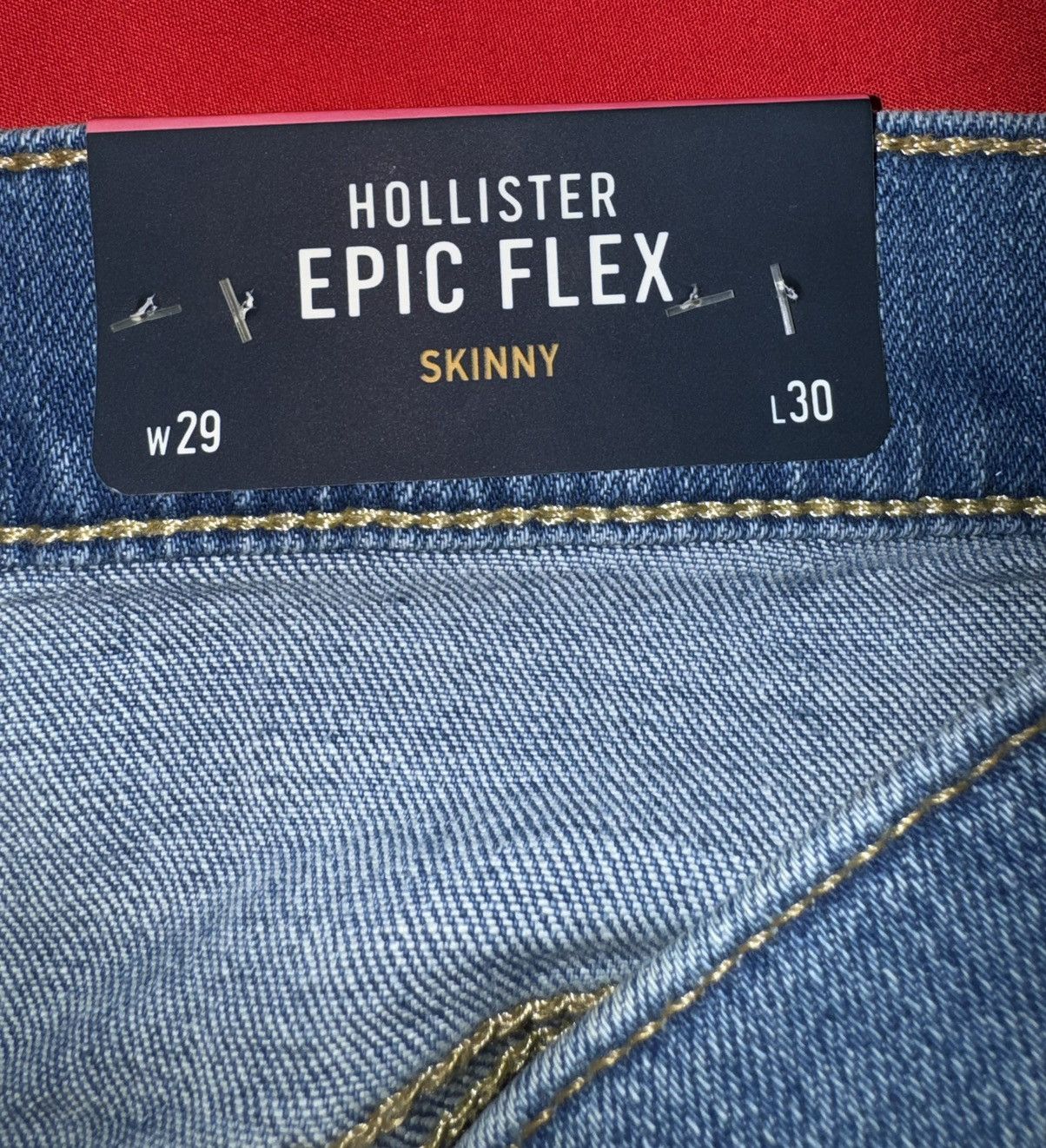 Hollister Hollister Blue Skinny Jeans 29x30 Size US 29 - 5 Thumbnail