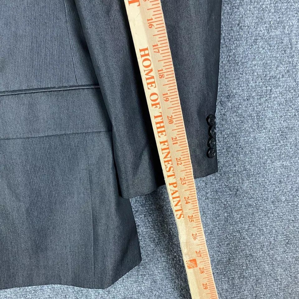 Michael Kors Michael Kors Blazer Men's 40R Polyester Blend Gray 2 Buttons Size 40R - 4 Thumbnail