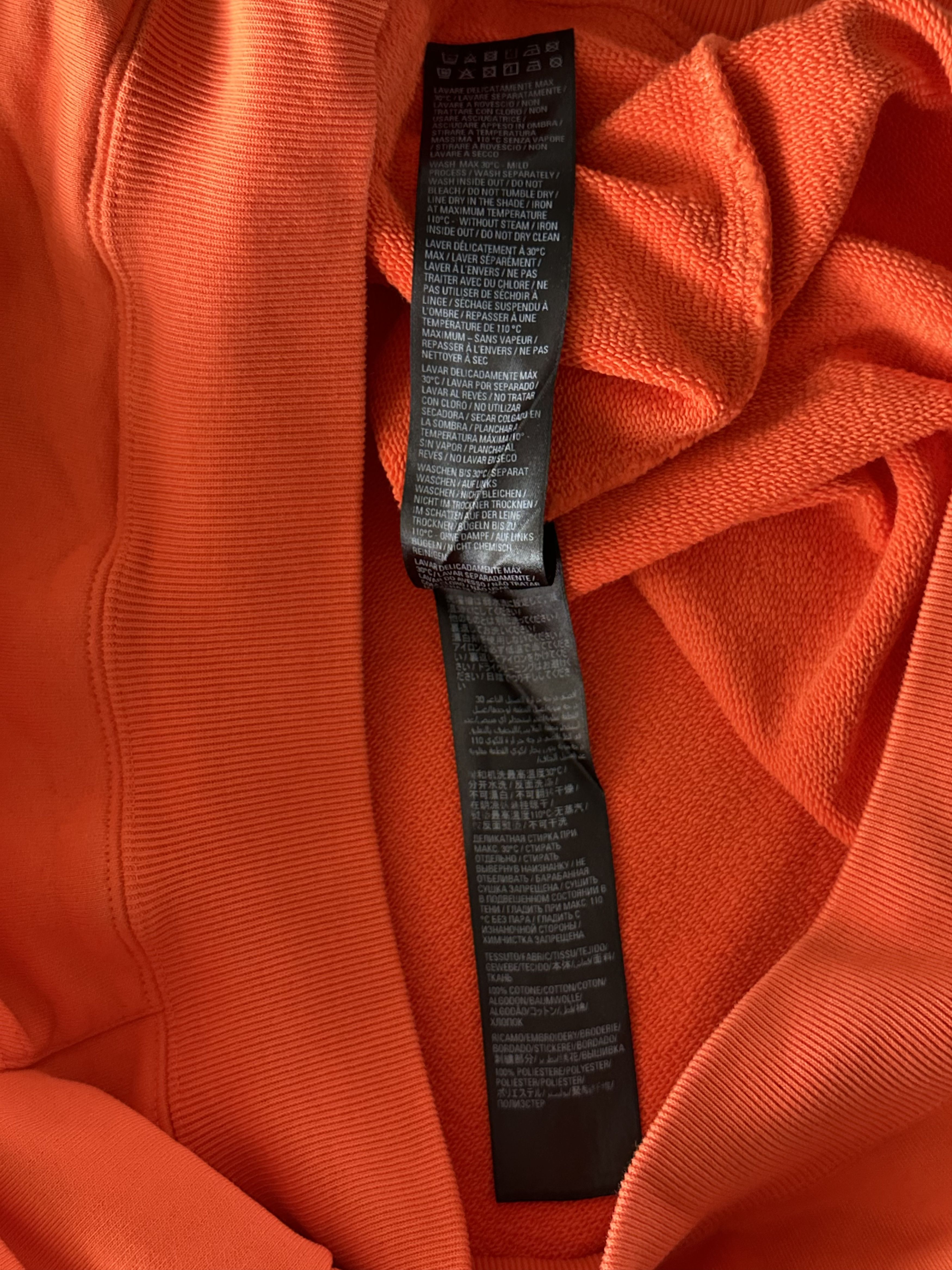 Balenciaga Balenciaga Orange Embroidered Logo Hoodie Size US L / EU 52-54 / 3 - 5 Thumbnail